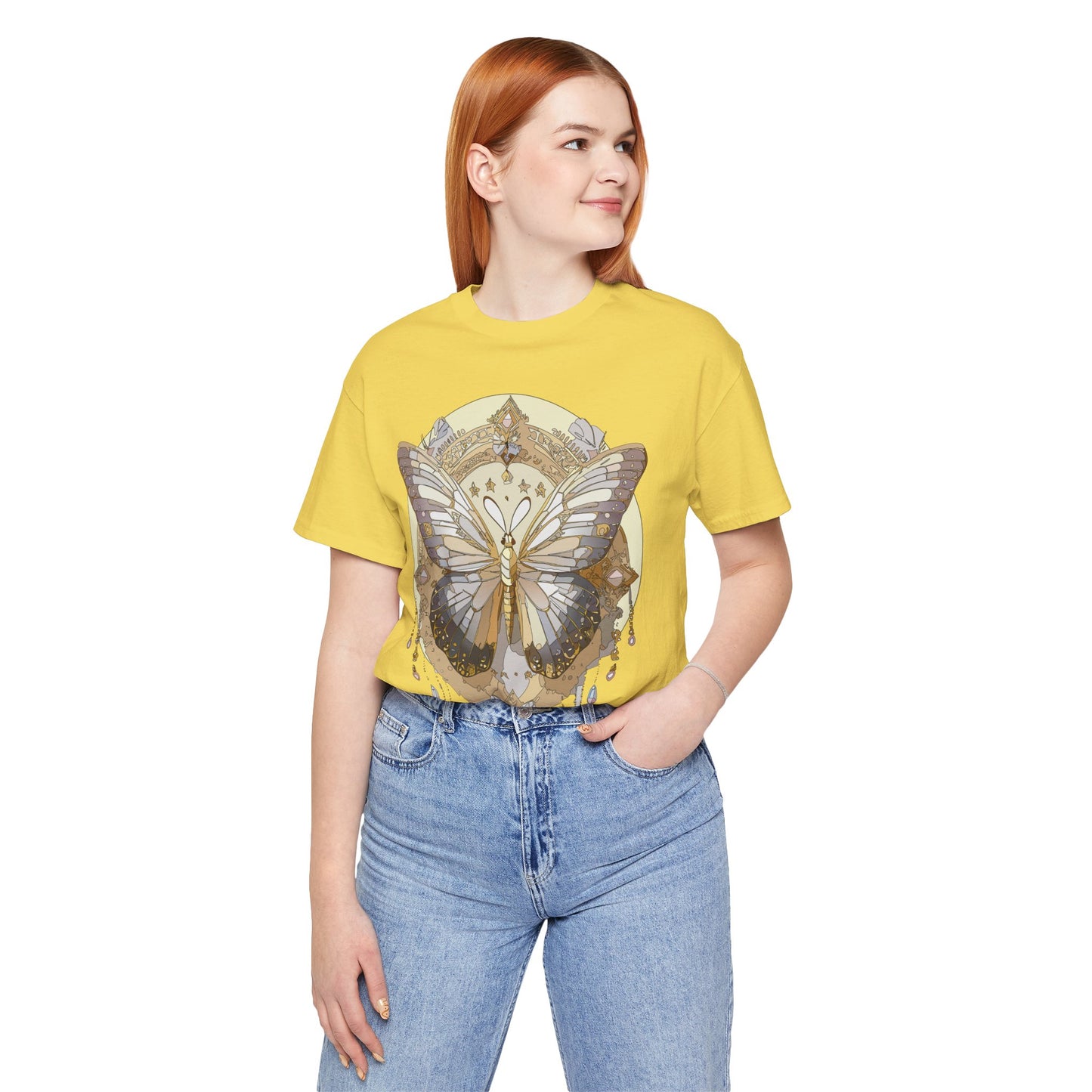 Butterfly Shirt, Shirt with Butterfly, Tee Shirt with Antique Butterfly