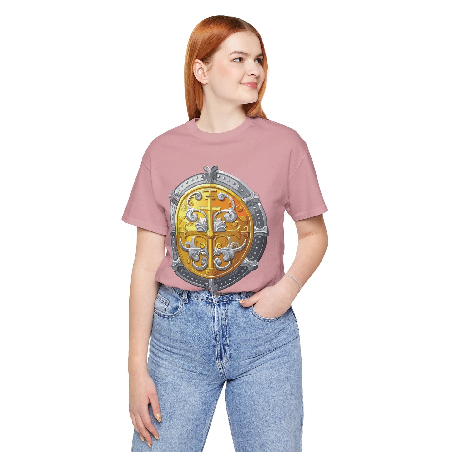 Coin Shirt, Shirt with Coin, Tee Shirt with Gold Coin, Shirt with Antique Coin