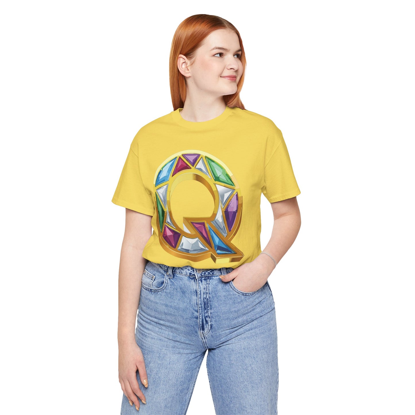 Letter Shirt, Shirt with Letters, Tee Shirt with Gold Letter, Shirt with Antique Letters