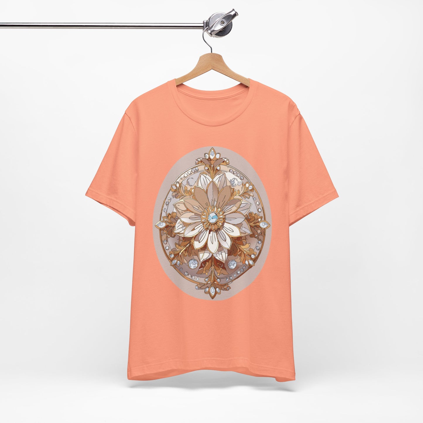 Floral Shirt, Flower Shirt, Tee Shirt with Antique Flower