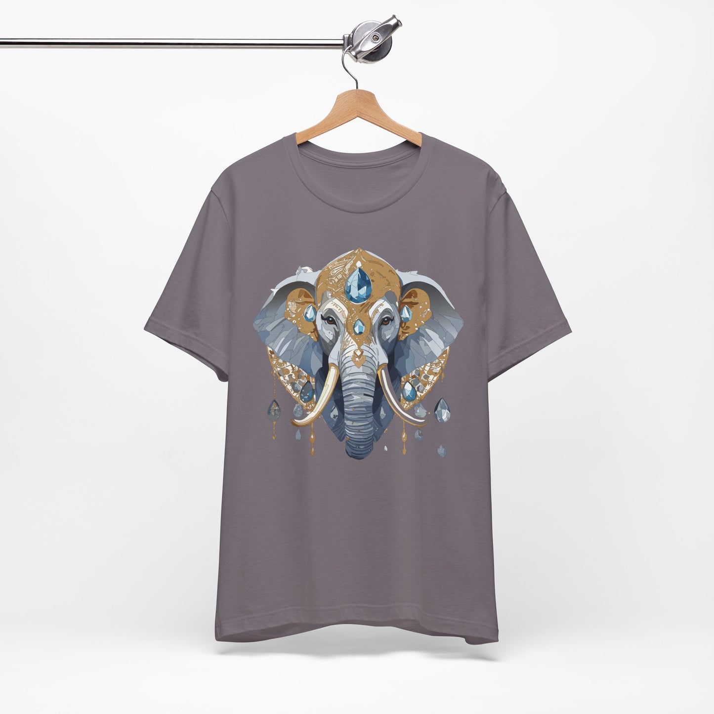 Animal Shirt, Shirt with Animal, Tee Shirt with Gold Animal Medal, Shirt with Antique Animal Medallion