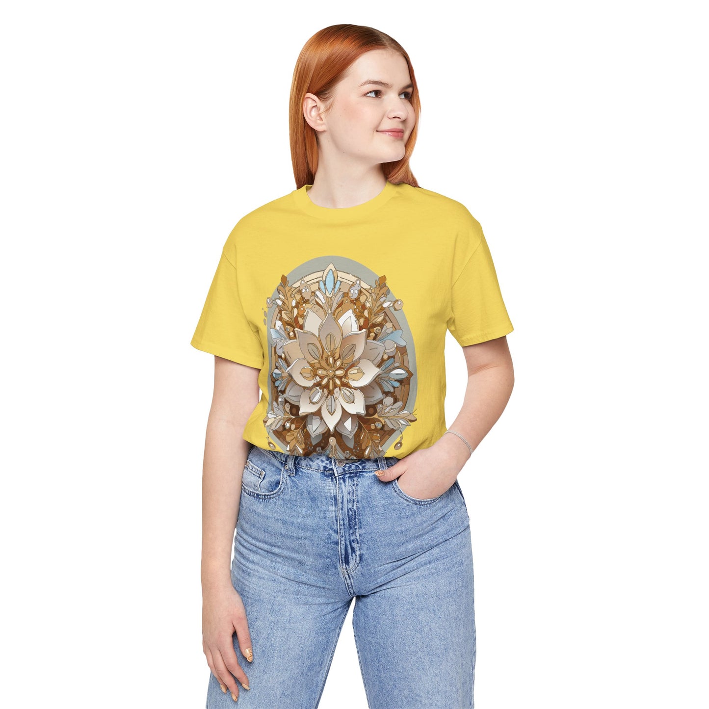 Floral Shirt, Flower Shirt, Tee Shirt with Antique Flower