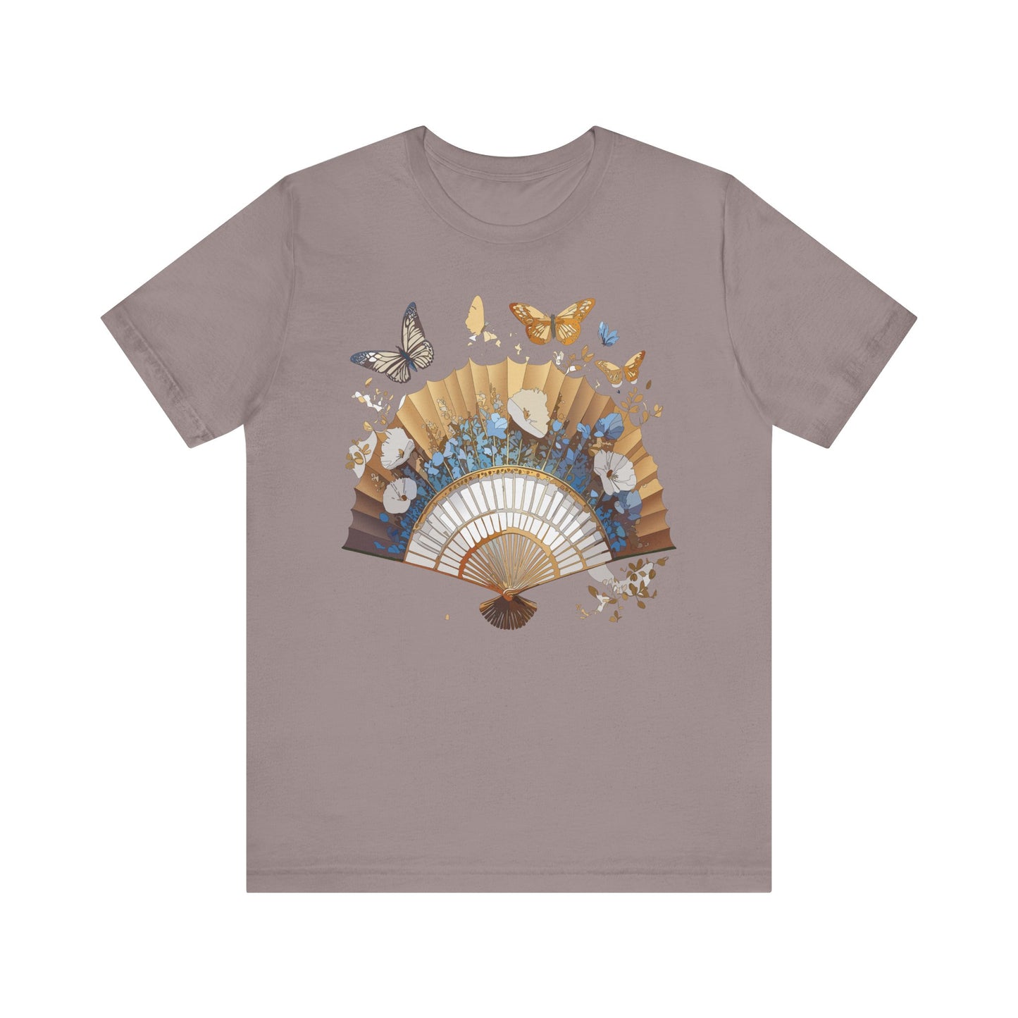 Fan shirt, Shirt with Fan, Tee Shirt with Gold Blower