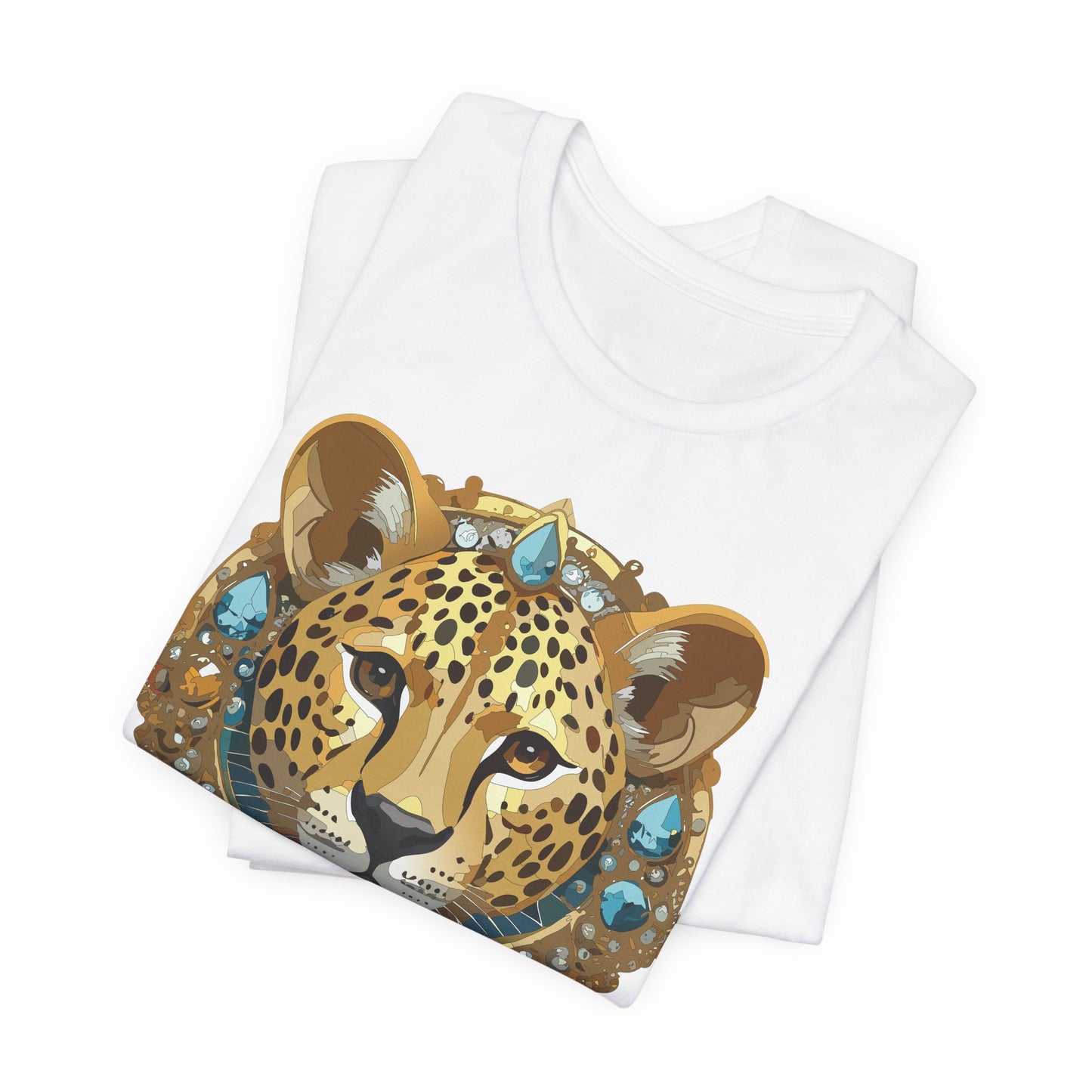 Animal Shirt, Shirt with Animal, Tee Shirt with Gold Animal Medal, Shirt with Antique Animal Medallion