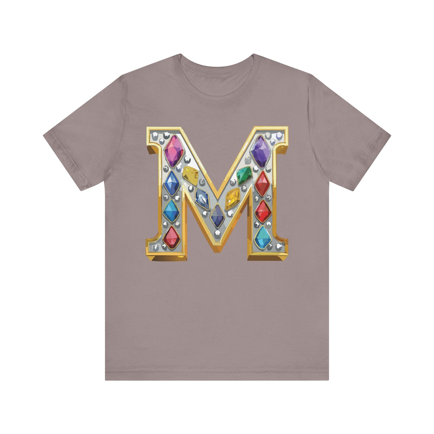 Letter Shirt, Shirt with Letters, Tee Shirt with Gold Letter, Shirt with Antique Letters