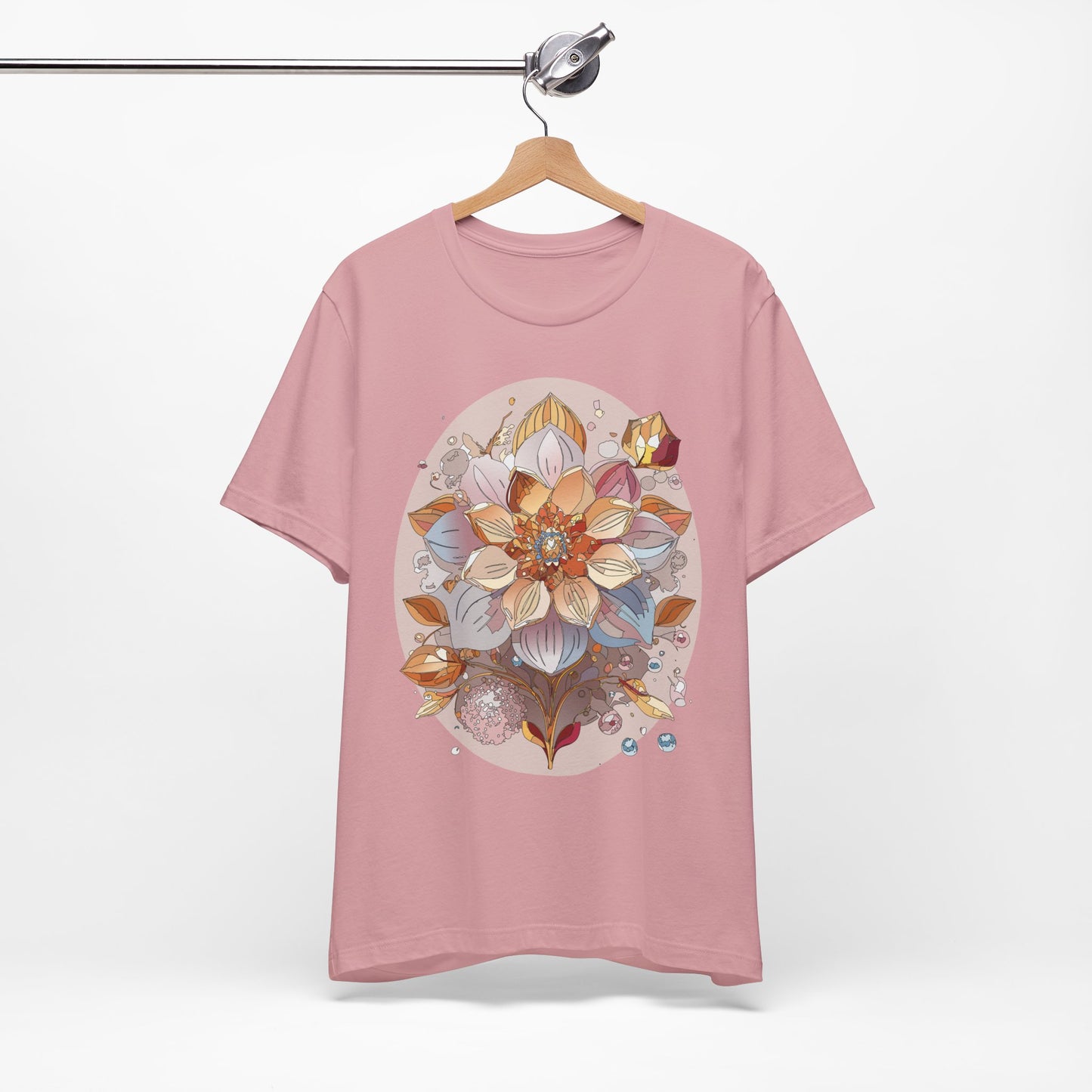 Floral Shirt, Flower Shirt, Tee Shirt with Antique Flower