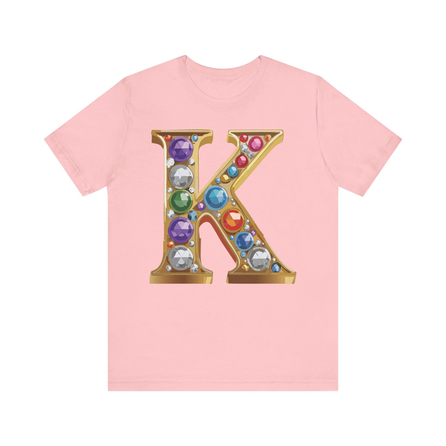 Letter Shirt, Shirt with Letters, Tee Shirt with Gold Letter, Shirt with Antique Letters