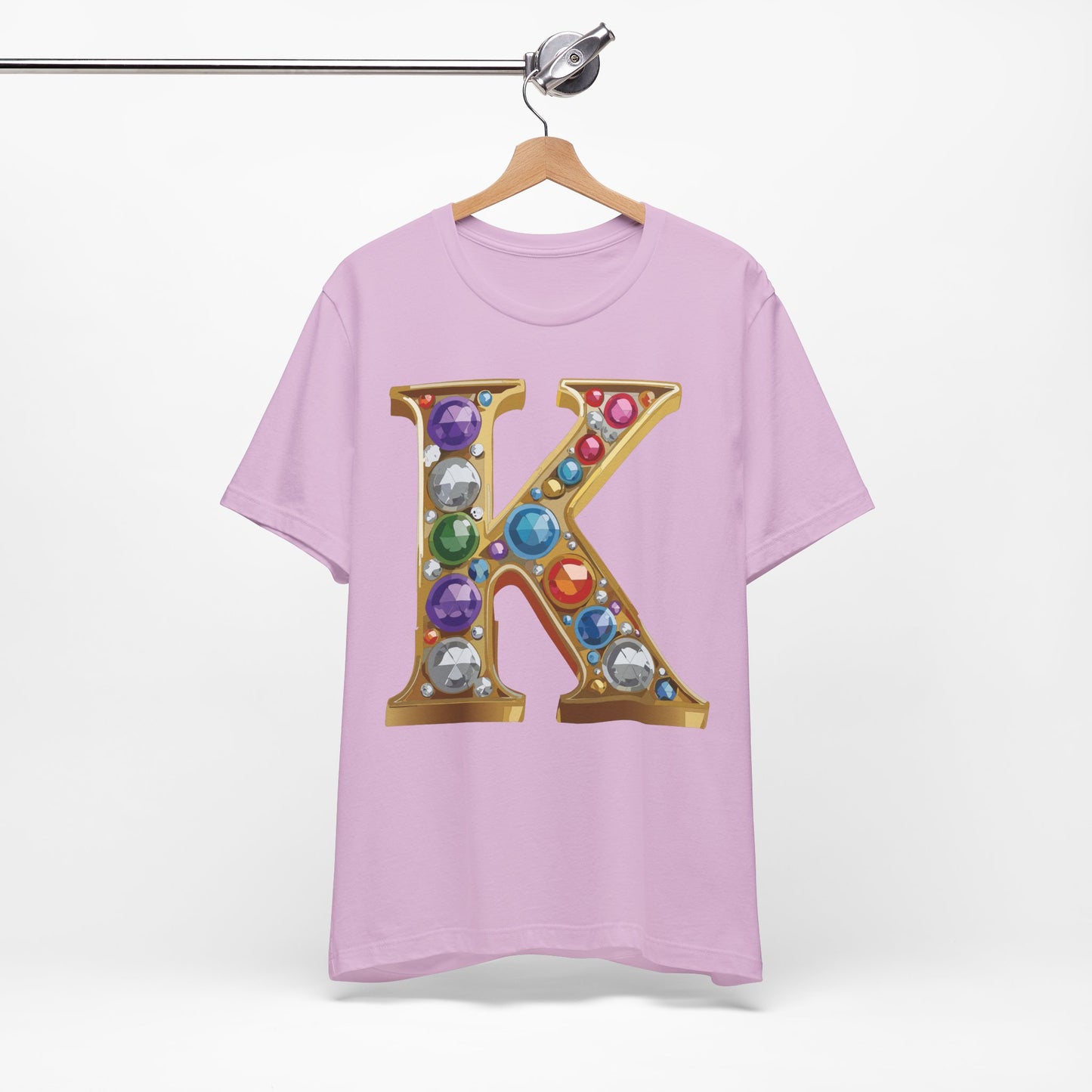 Letter Shirt, Shirt with Letters, Tee Shirt with Gold Letter, Shirt with Antique Letters