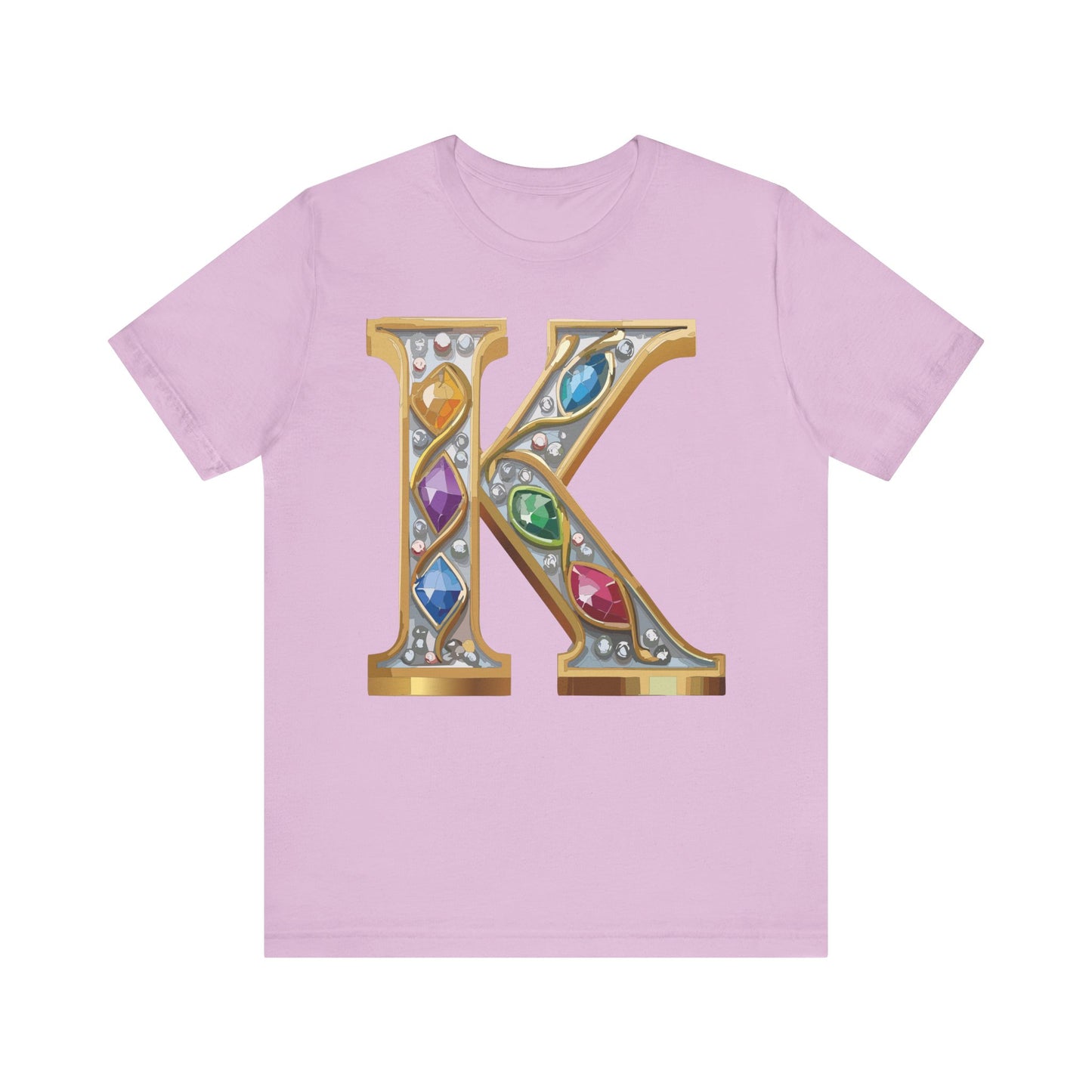 Letter Shirt, Shirt with Letters, Tee Shirt with Gold Letter, Shirt with Antique Letters