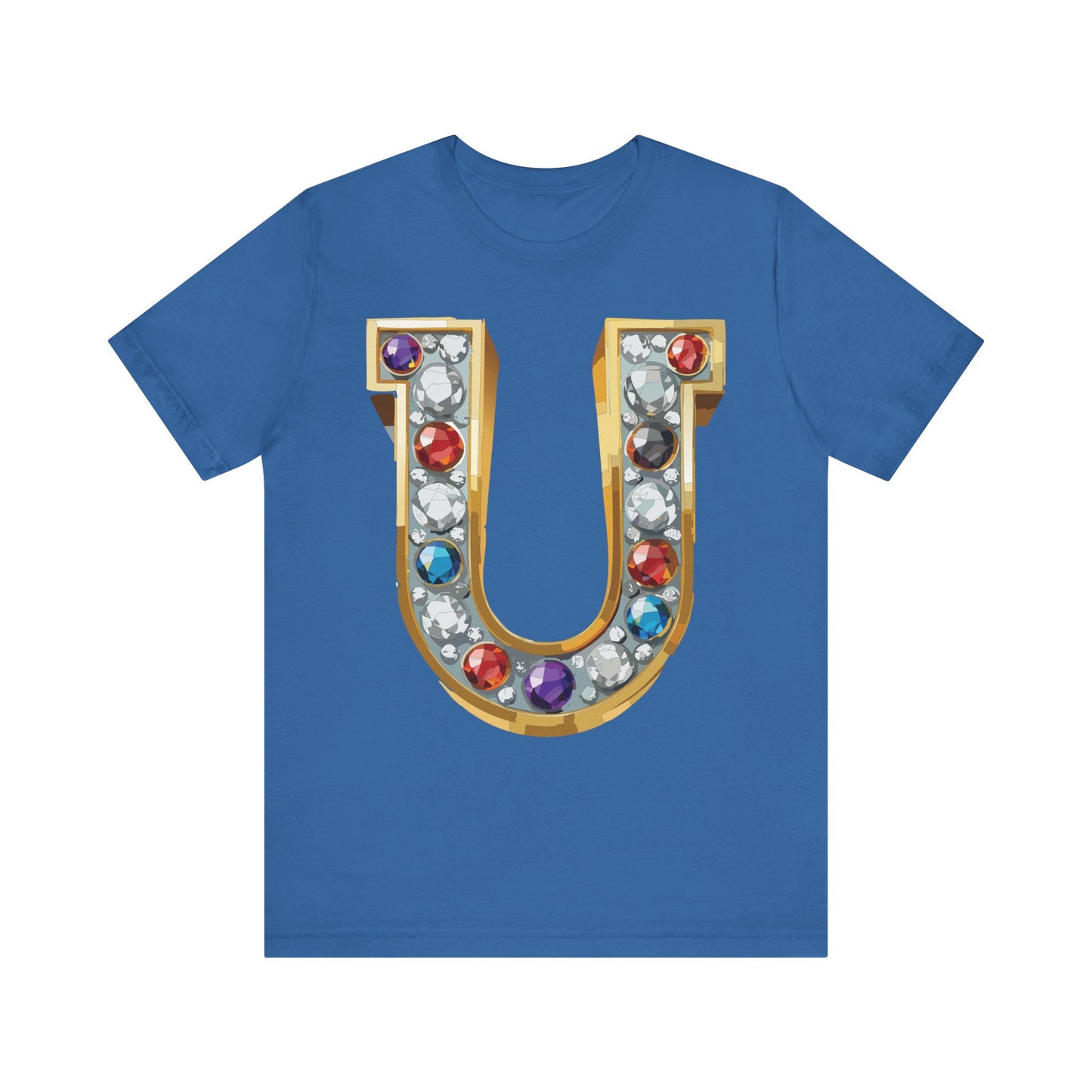 Letter Shirt, Shirt with Letters, Tee Shirt with Gold Letter, Shirt with Antique Letters