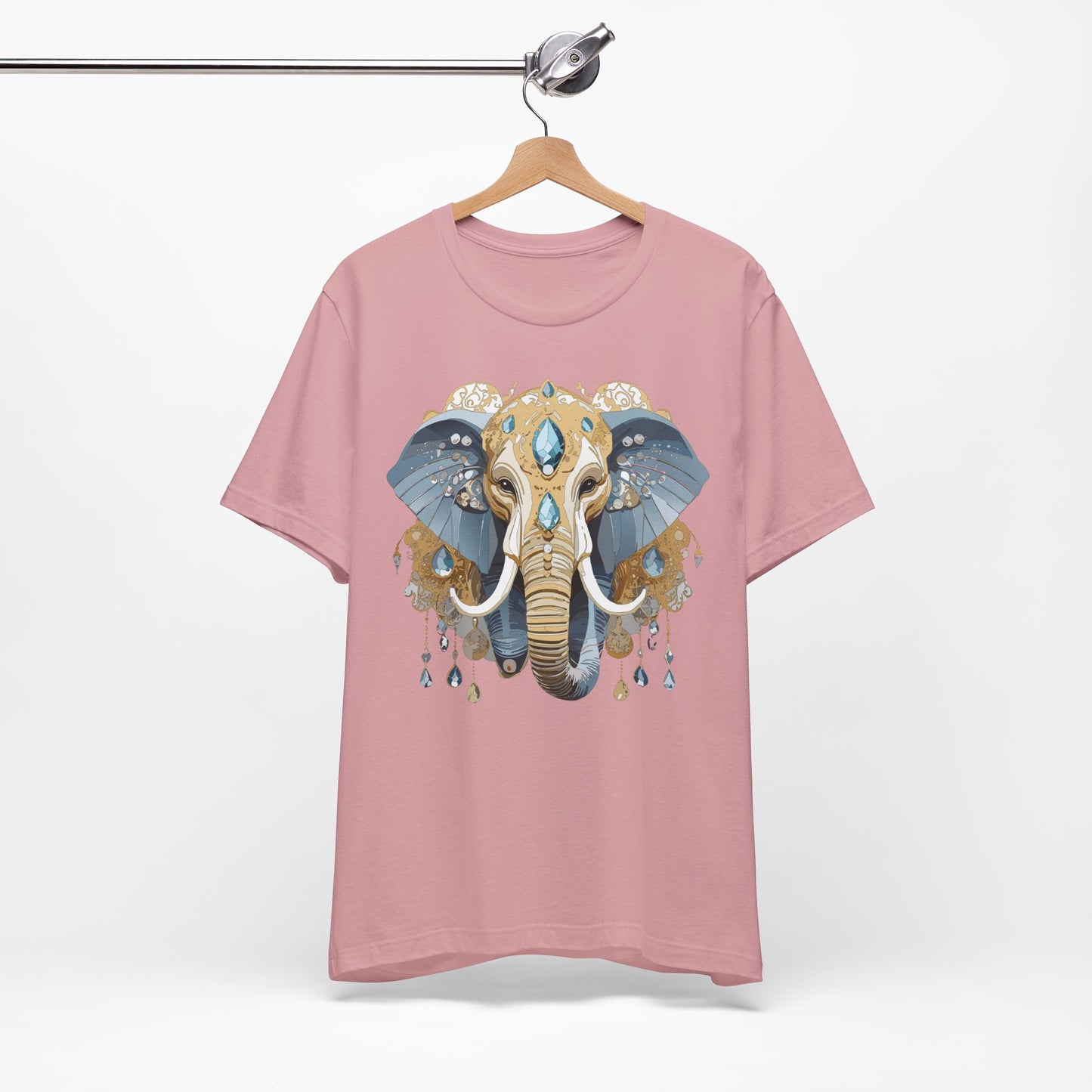 Animal Shirt, Shirt with Animal, Tee Shirt with Gold Animal Medal, Shirt with Antique Animal Medallion