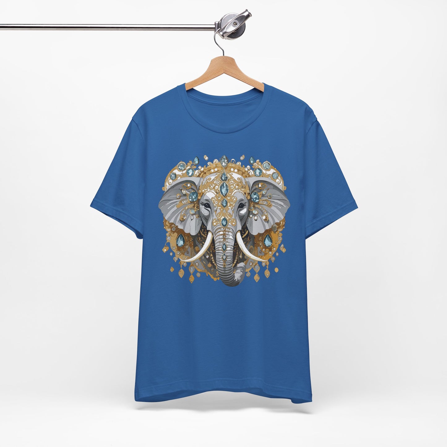 Animal Shirt, Shirt with Animal, Tee Shirt with Gold Animal Medal, Shirt with Antique Animal Medallion