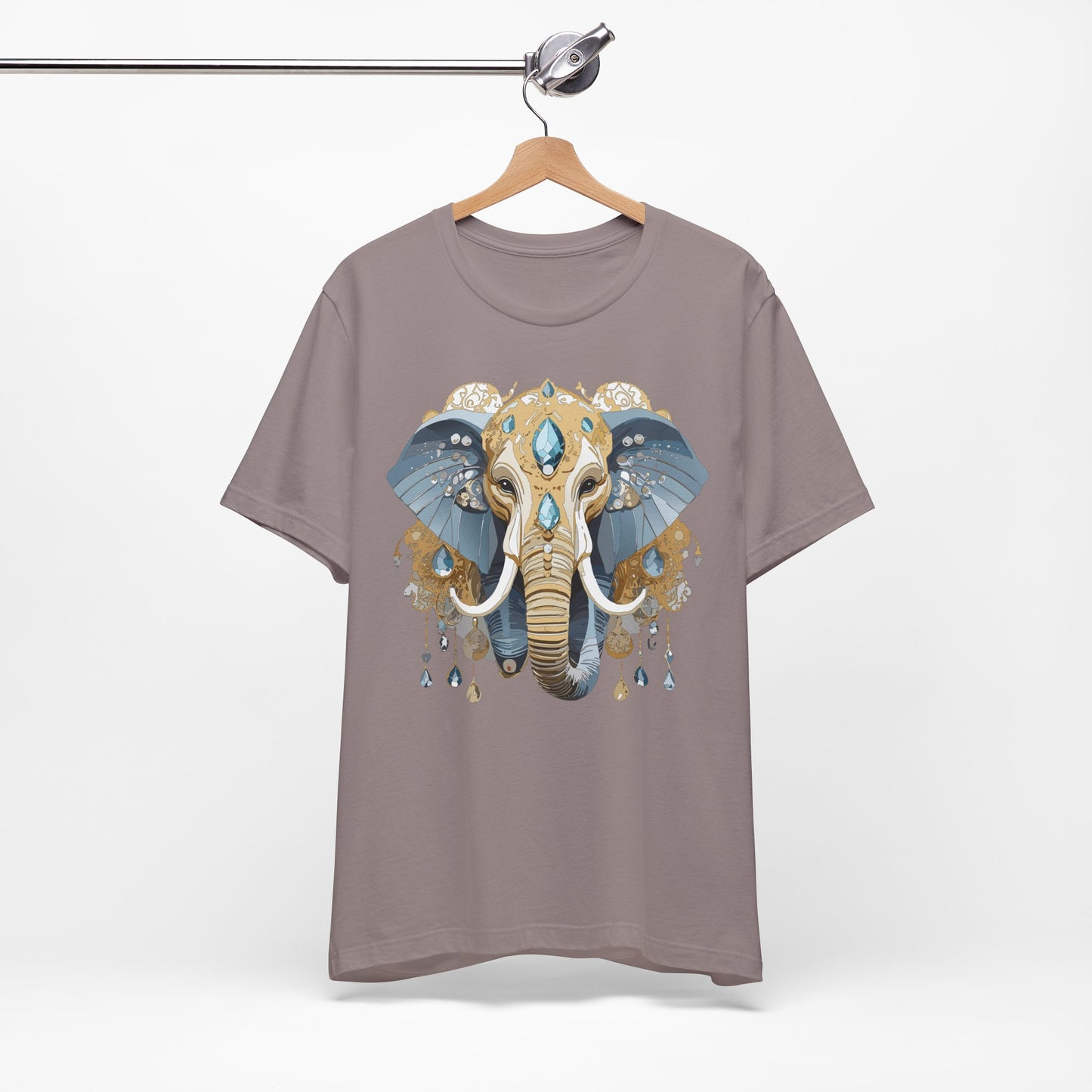 Animal Shirt, Shirt with Animal, Tee Shirt with Gold Animal Medal, Shirt with Antique Animal Medallion
