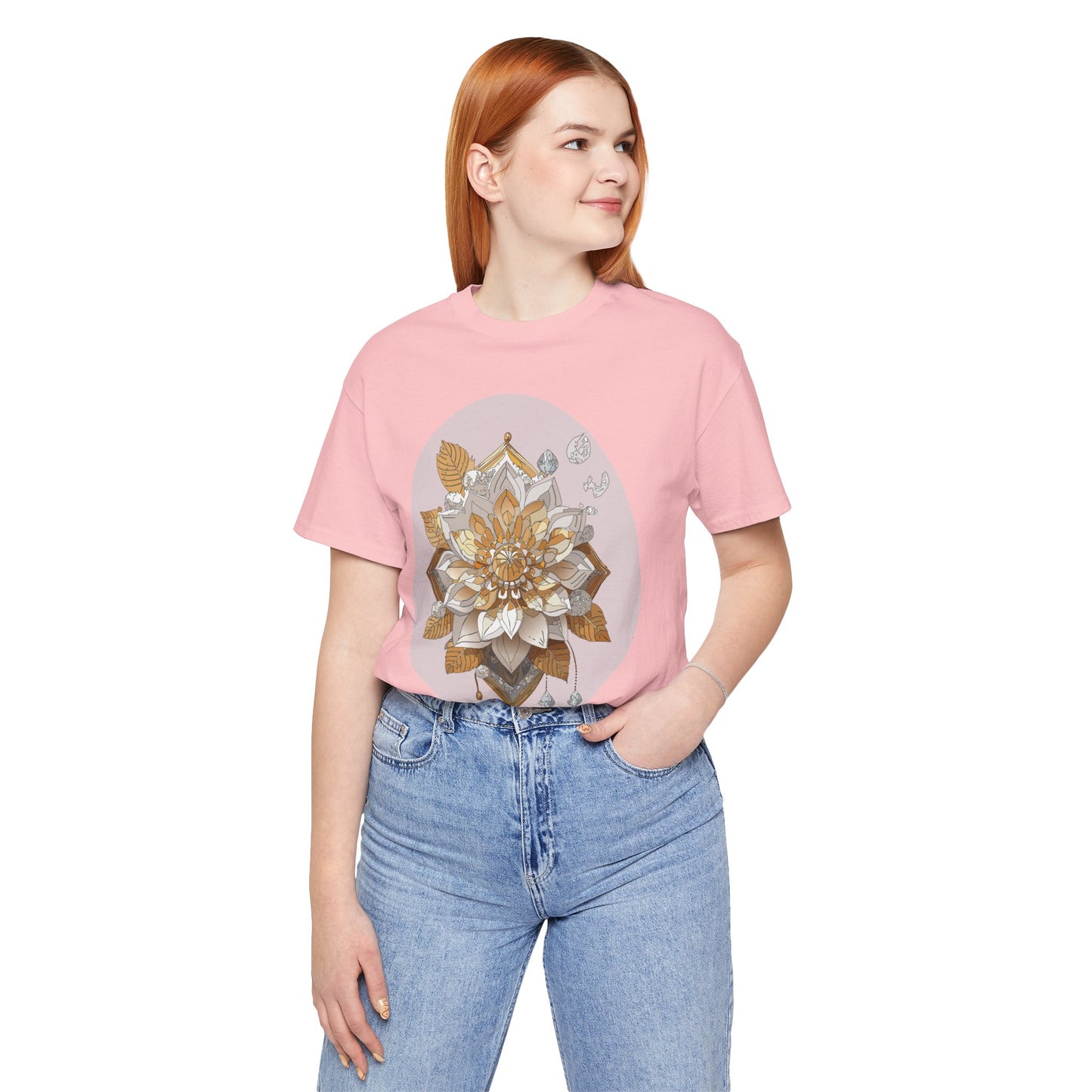 Floral Shirt, Flower Shirt, Tee Shirt with Antique Flower