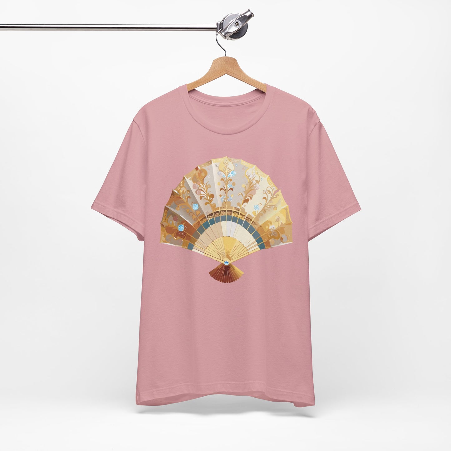 Fan shirt, Shirt with Fan, Tee Shirt with Gold Blower