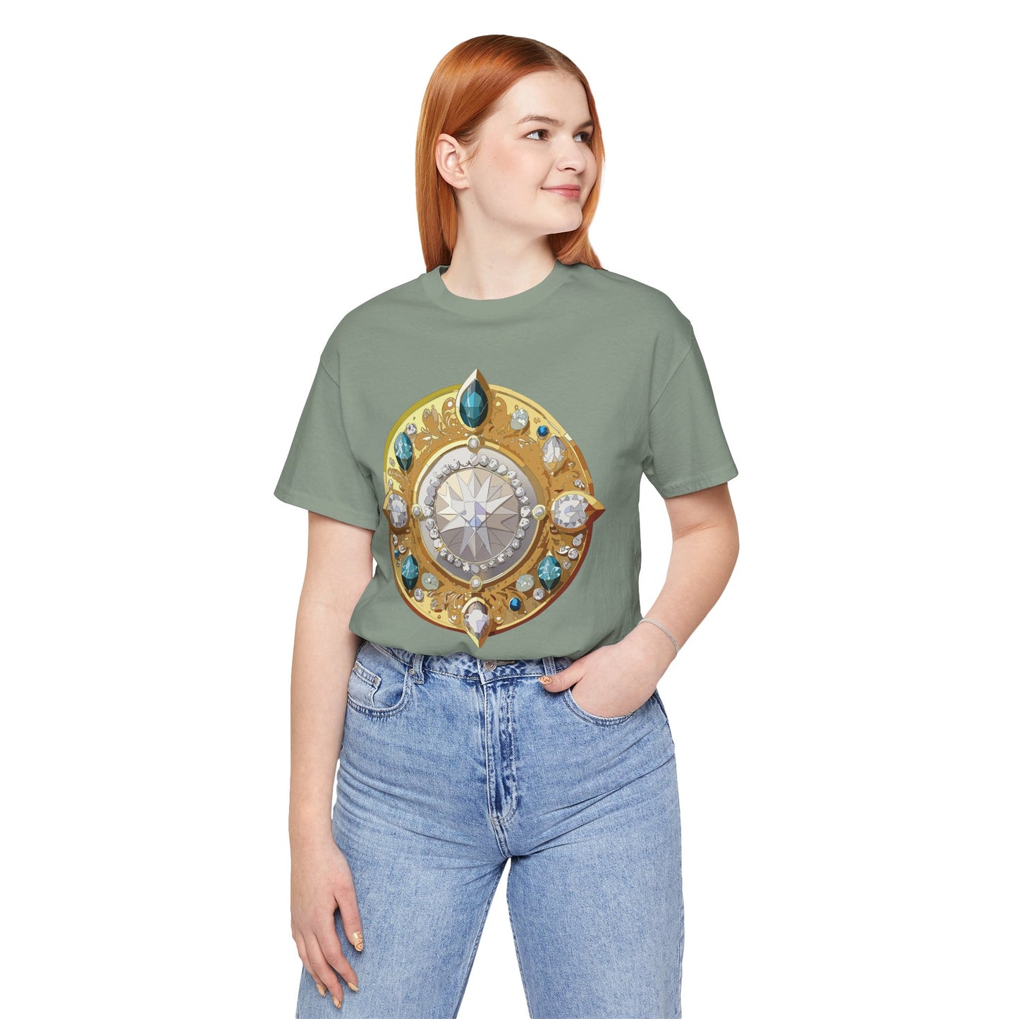 Medallion Shirt, Shirt with Medallion, Tee Shirt with Medal