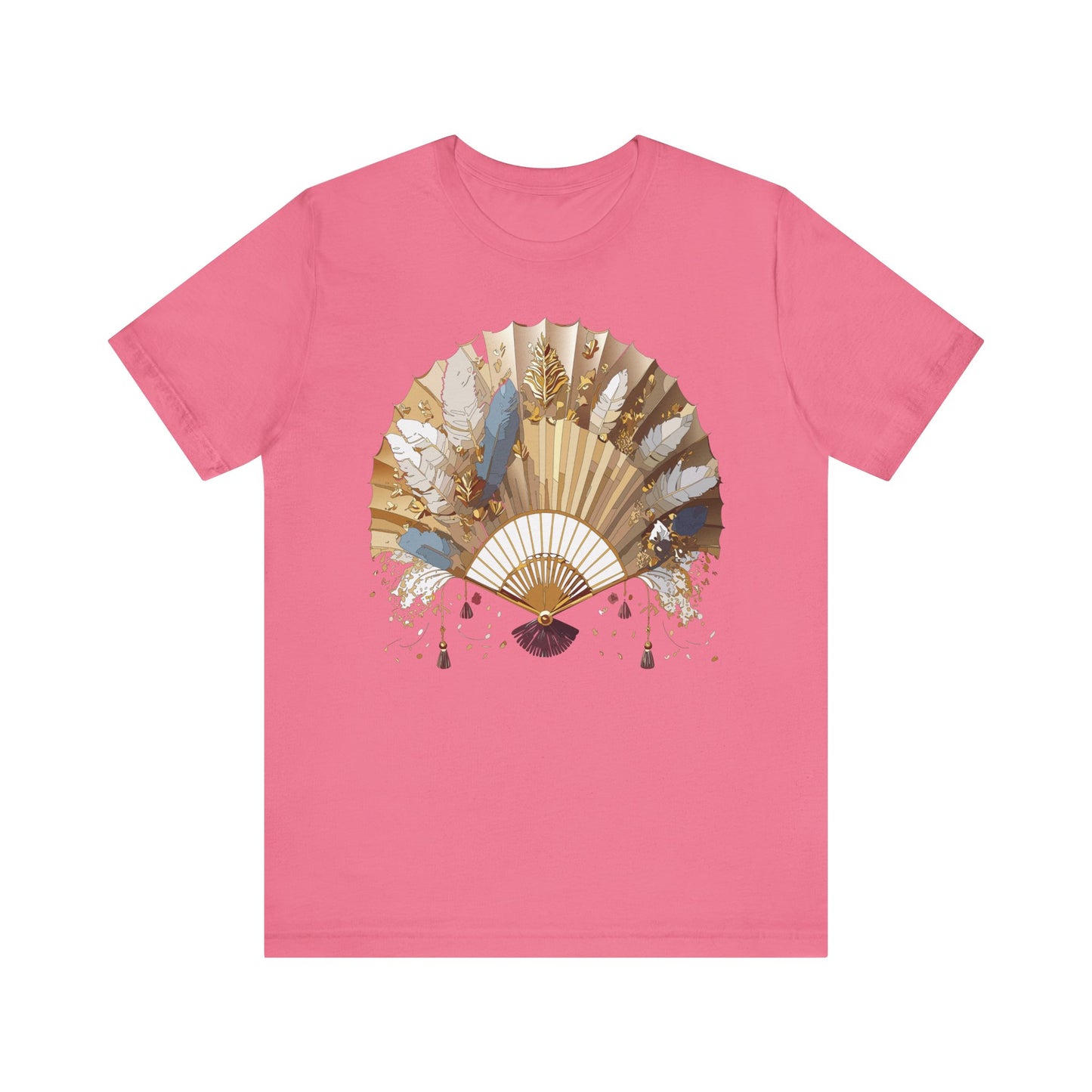 Fan shirt, Shirt with Fan, Tee Shirt with Gold Blower