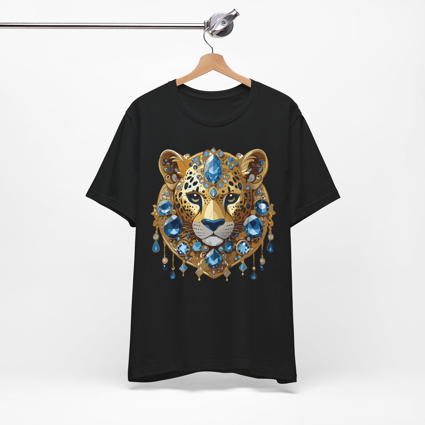 Animal Shirt, Shirt with Animal, Tee Shirt with Gold Animal Medal, Shirt with Antique Animal Medallion