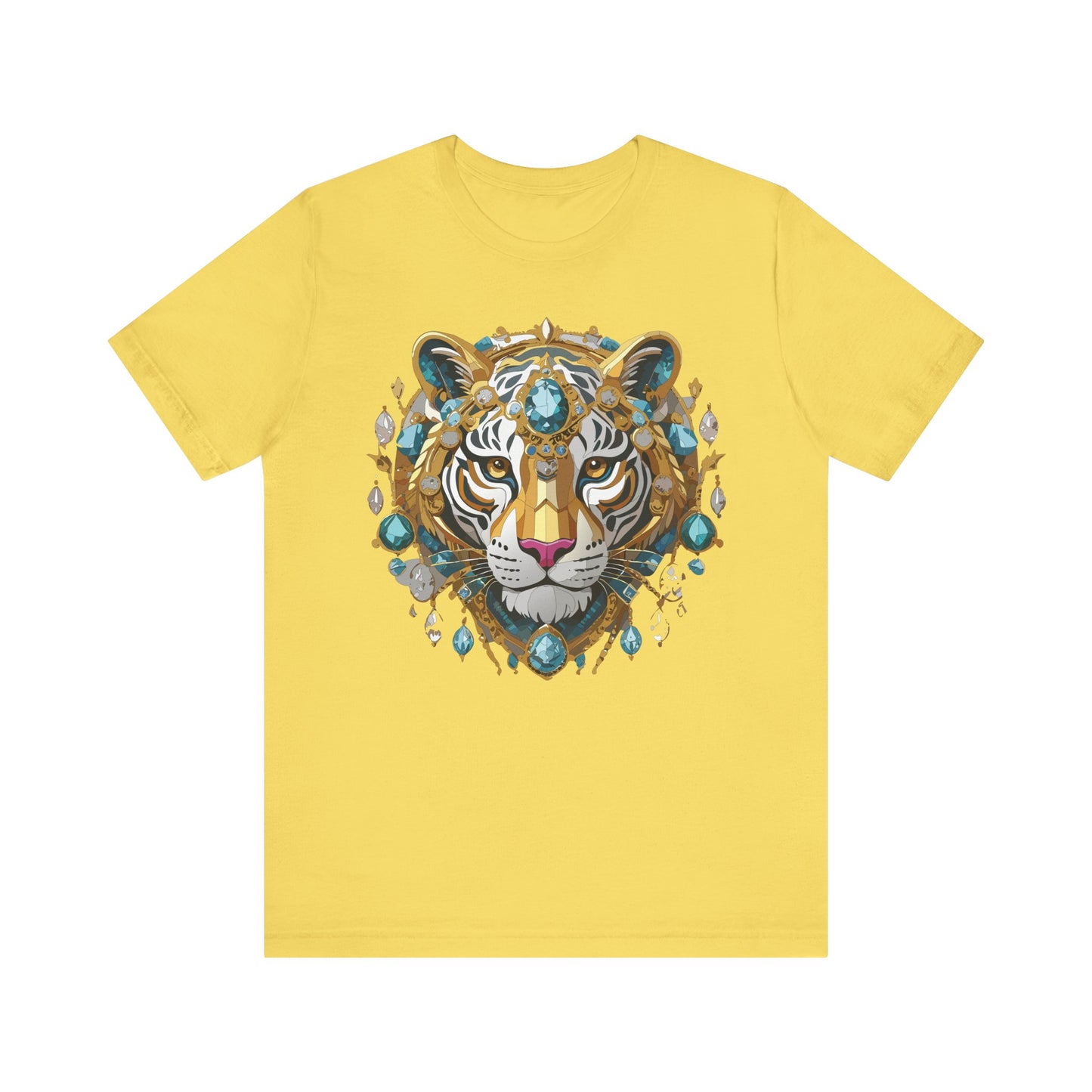 Animal Shirt, Shirt with Animal, Tee Shirt with Gold Animal Medal, Shirt with Antique Animal Medallion