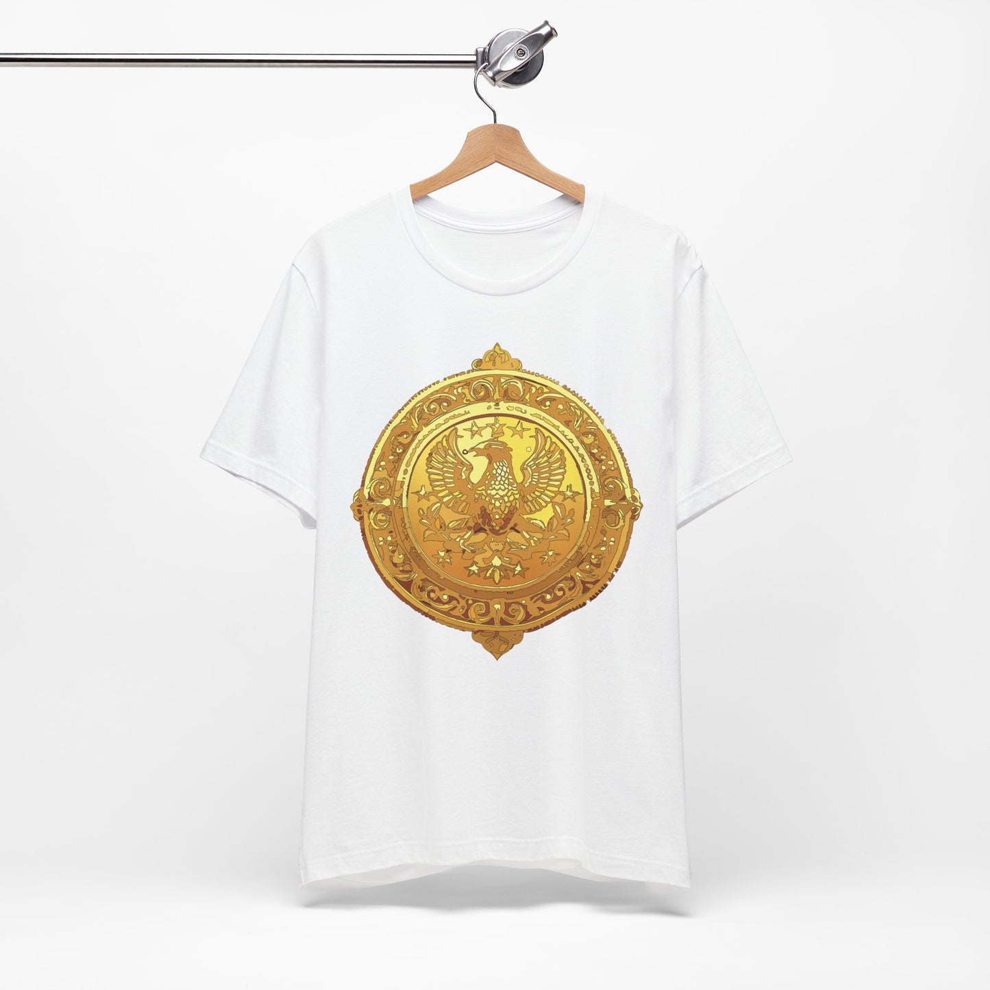 Coin Shirt, Shirt with Coin, Tee Shirt with Gold Coin, Shirt with Antique Coin