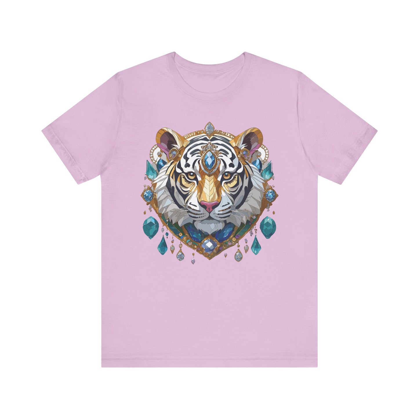 Animal Shirt, Shirt with Animal, Tee Shirt with Gold Animal Medal, Shirt with Antique Animal Medallion