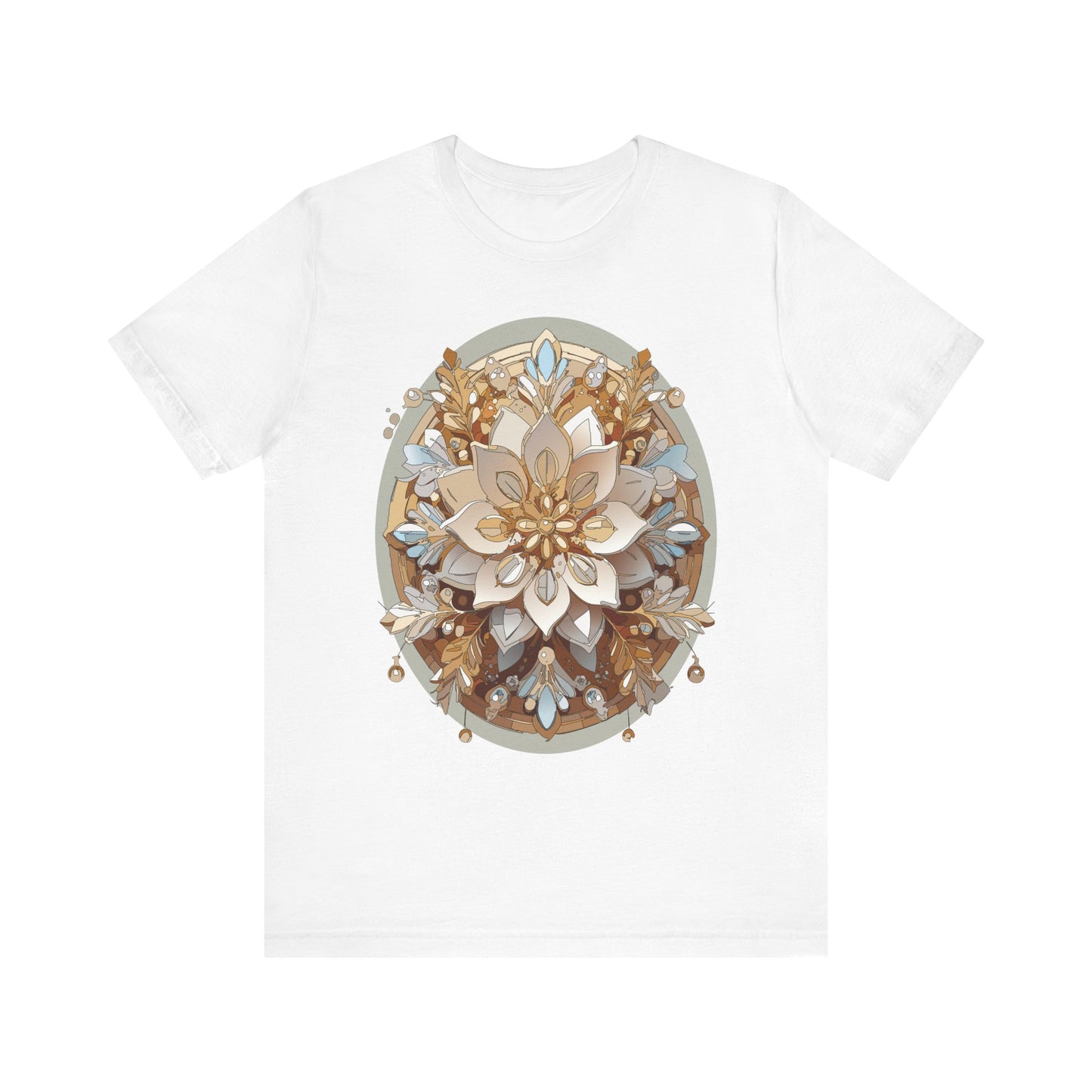 Floral Shirt, Flower Shirt, Tee Shirt with Antique Flower
