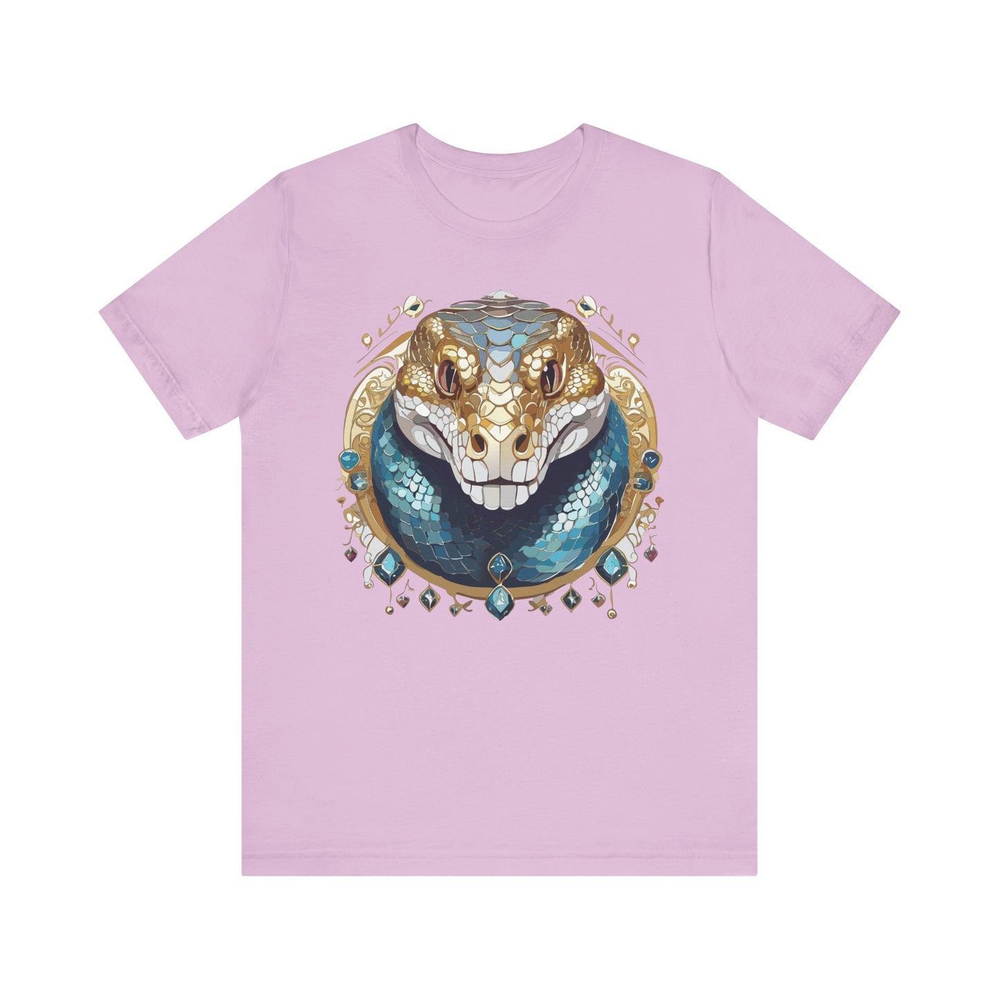 Animal Shirt, Shirt with Animal, Tee Shirt with Gold Animal Medal, Shirt with Antique Animal Medallion