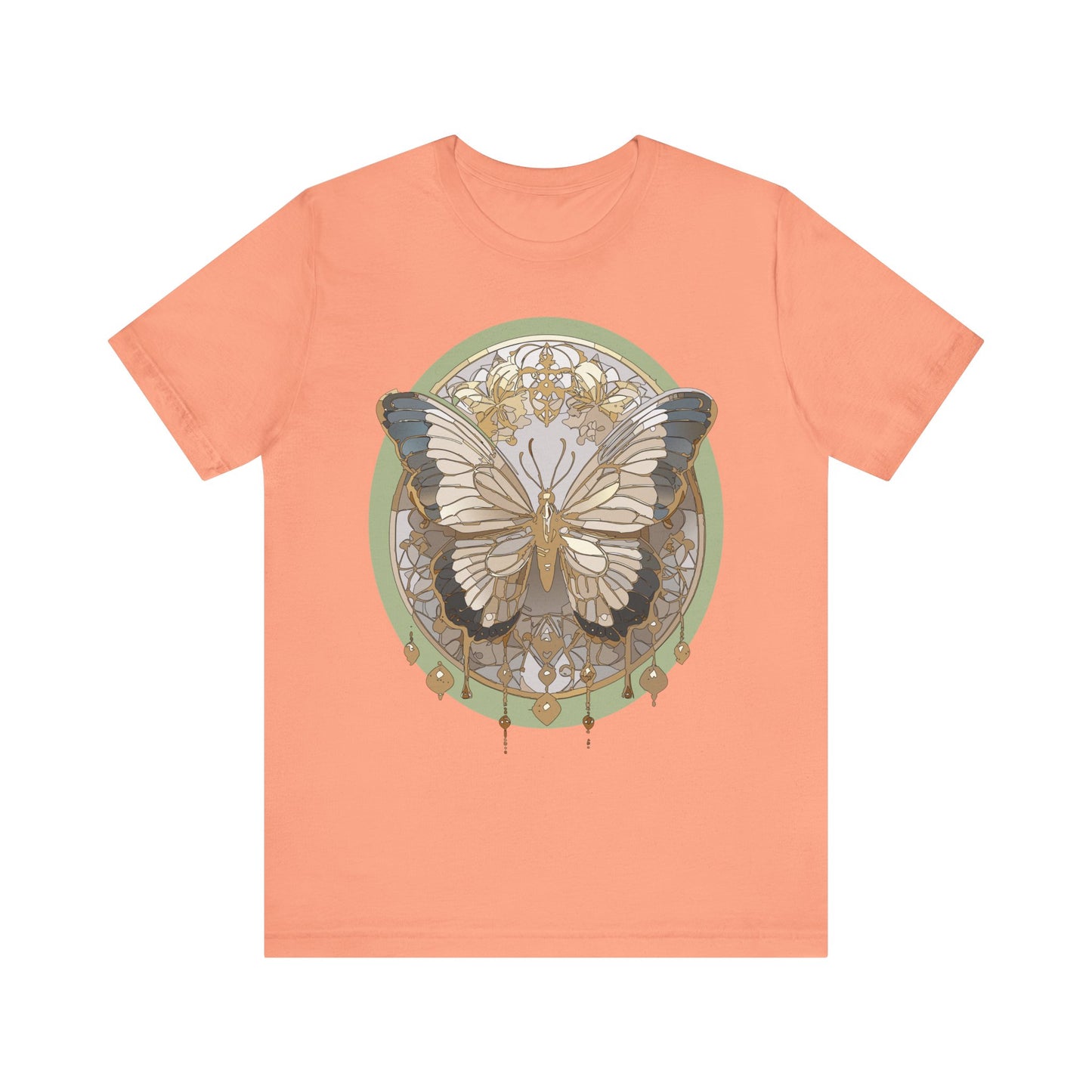 Butterfly Shirt, Shirt with Butterfly, Tee Shirt with Antique Butterfly