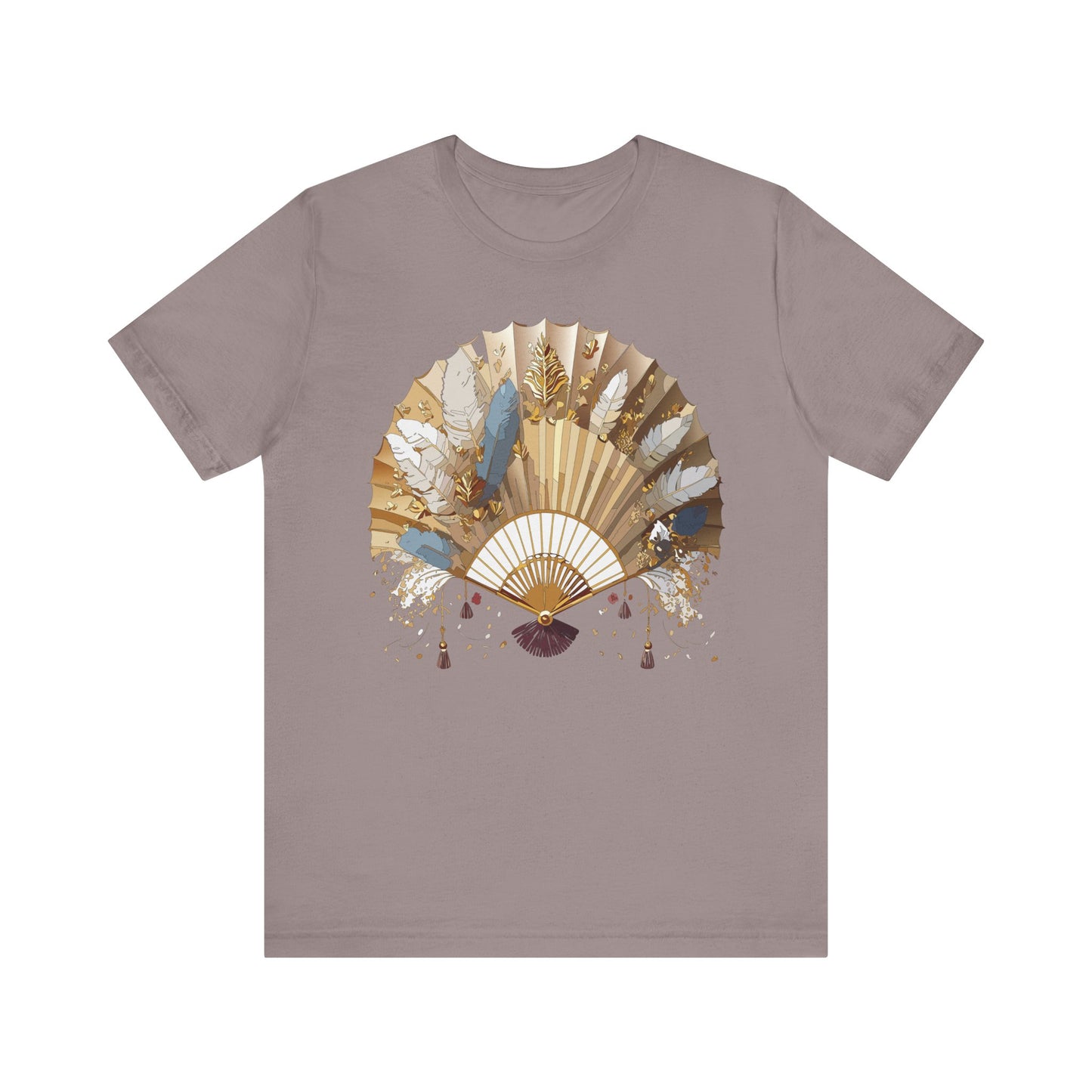 Fan shirt, Shirt with Fan, Tee Shirt with Gold Blower