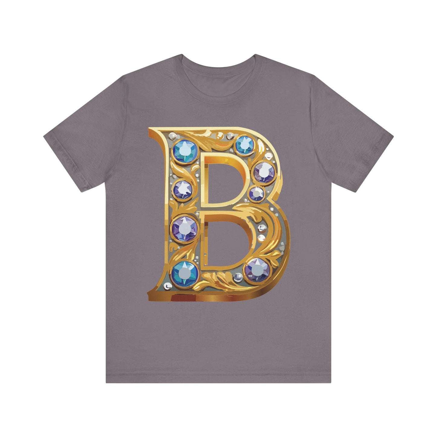 Letter Shirt, Shirt with Letters, Tee Shirt with Gold Letter, Shirt with Antique Letters
