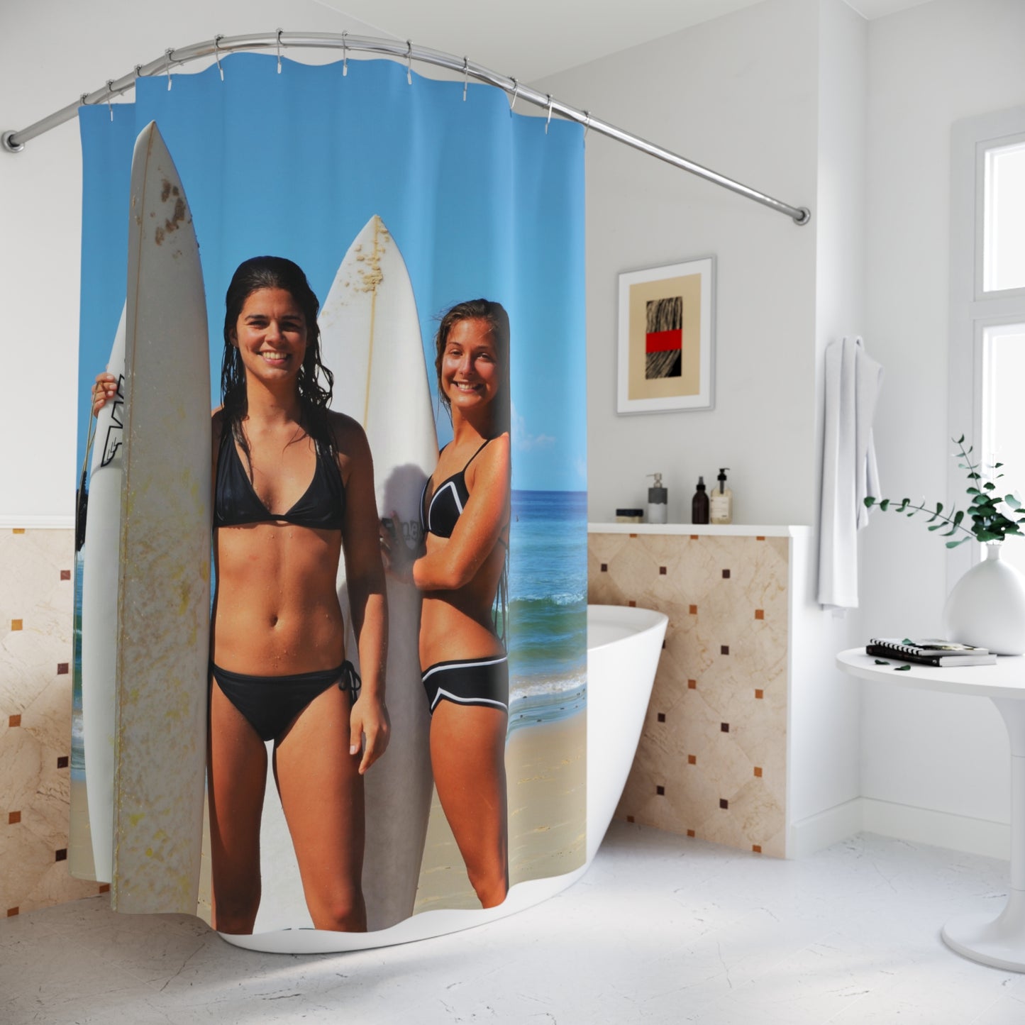 Woman Shower Curtain