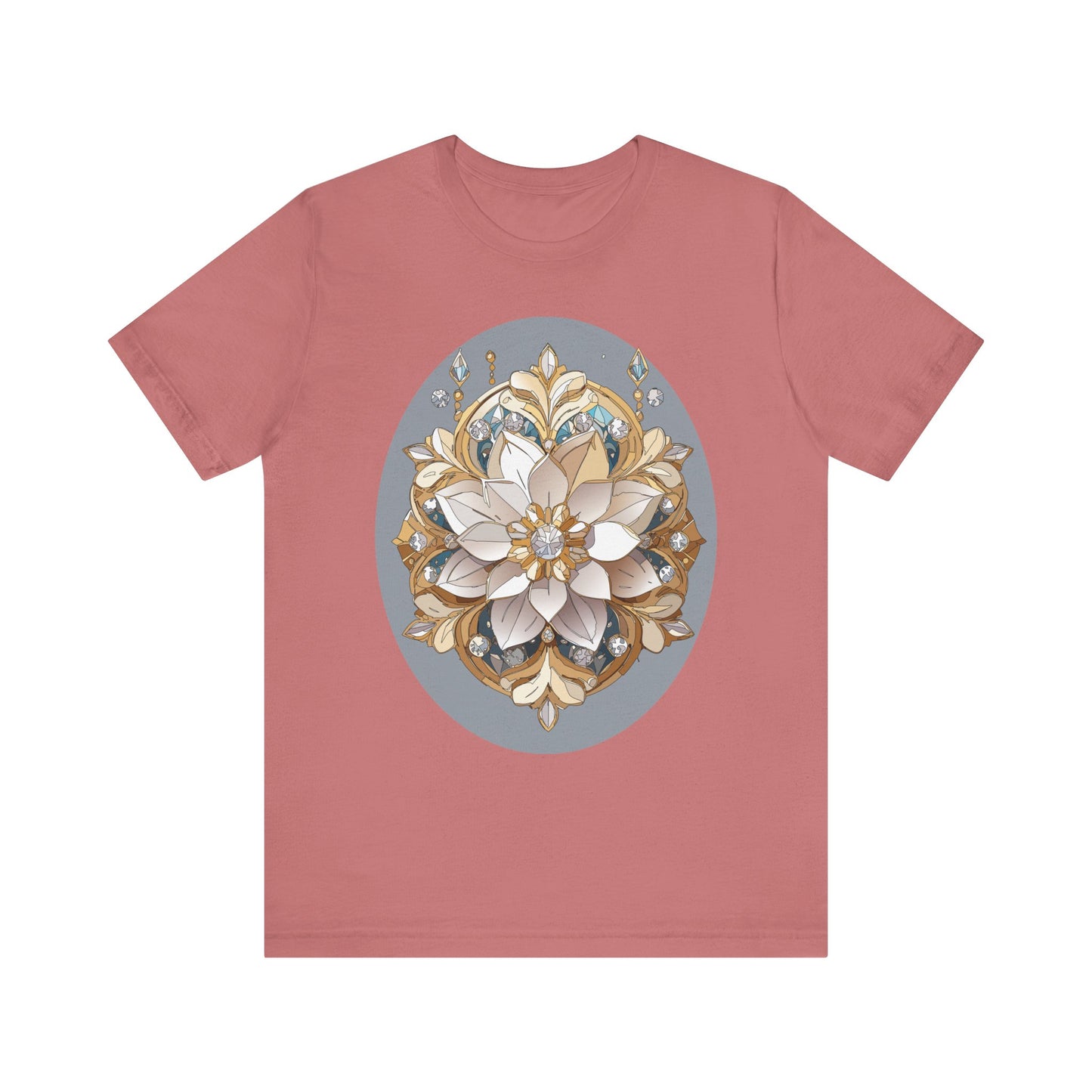 Floral Shirt, Flower Shirt, Tee Shirt with Antique Flower
