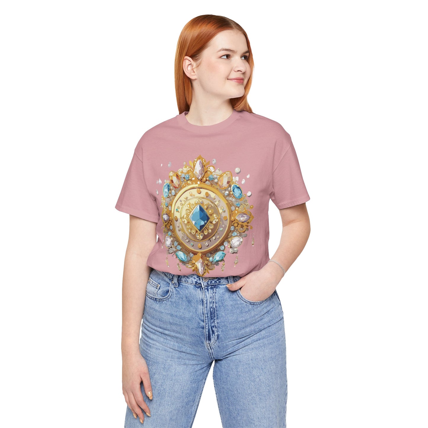 Medallion Shirt, Shirt with Medallion, Tee Shirt with Medal