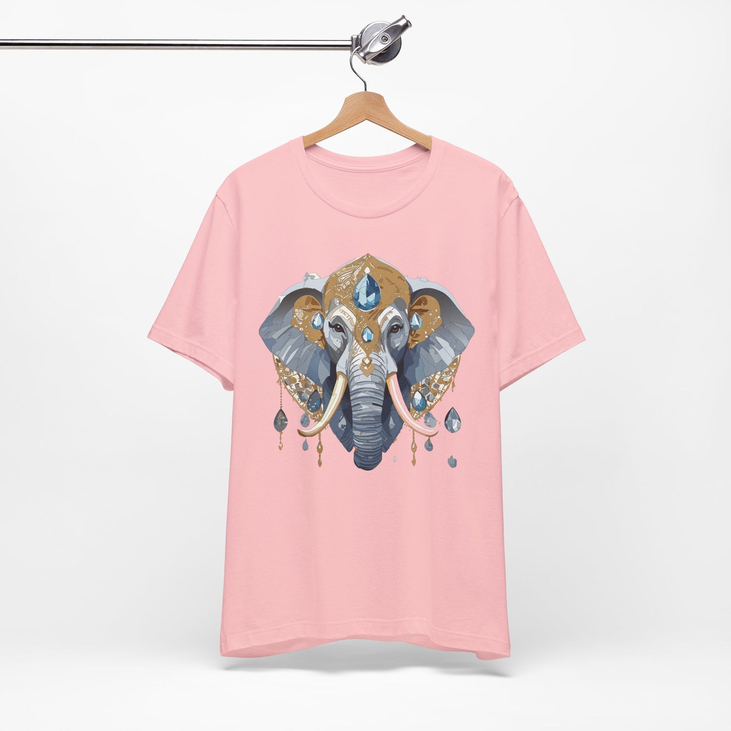 Animal Shirt, Shirt with Animal, Tee Shirt with Gold Animal Medal, Shirt with Antique Animal Medallion