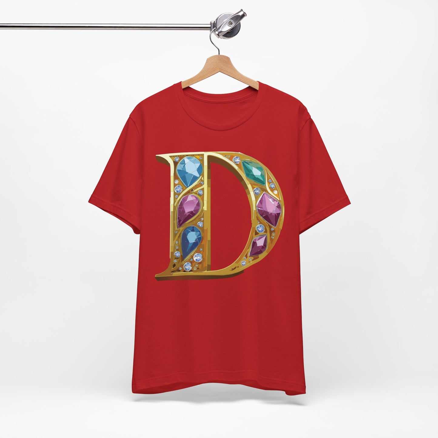 Letter Shirt, Shirt with Letters, Tee Shirt with Gold Letter, Shirt with Antique Letters