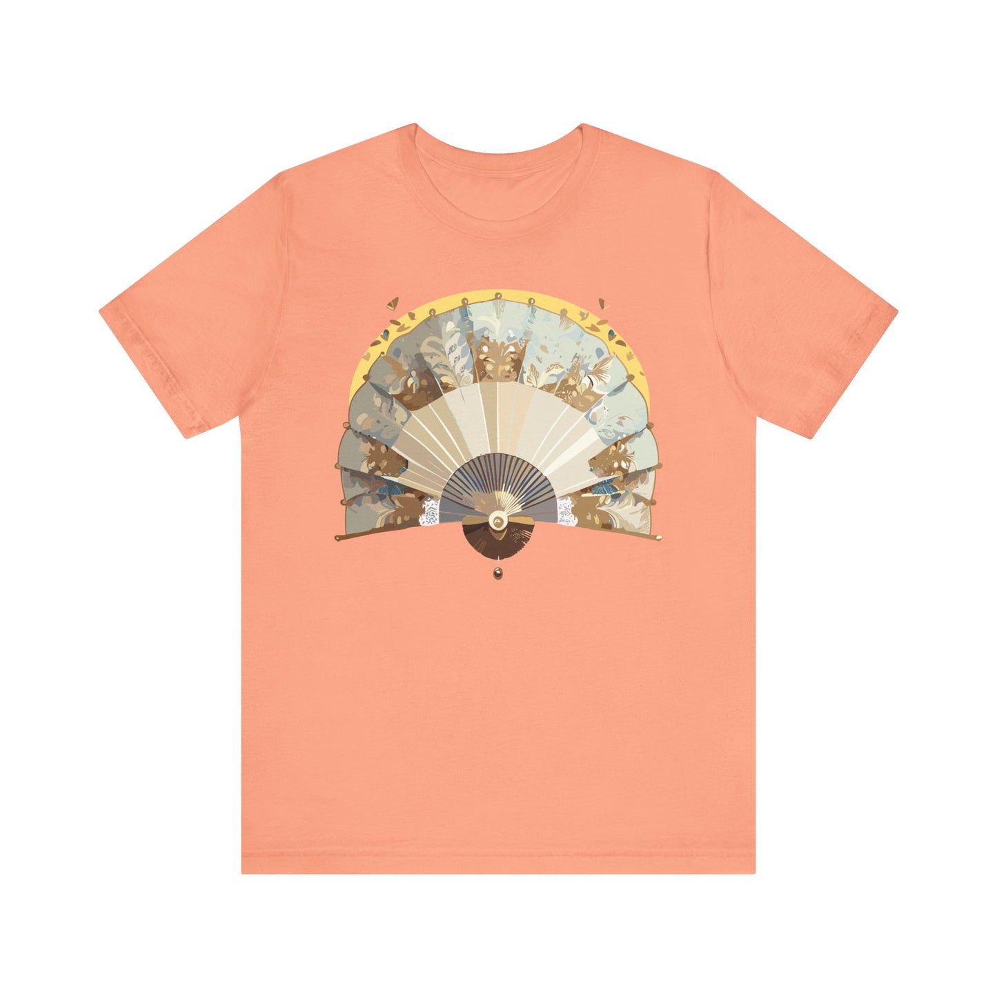 Fan shirt, Shirt with Fan, Tee Shirt with Gold Blower