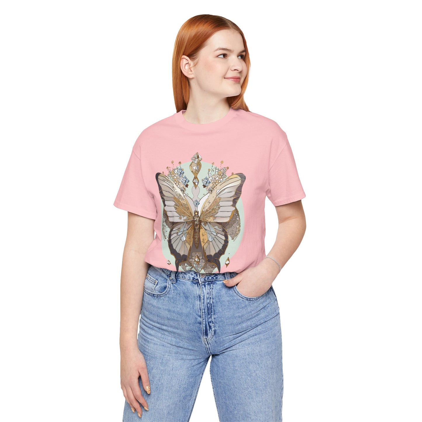 Butterfly Shirt, Shirt with Butterfly, Tee Shirt with Antique Butterfly
