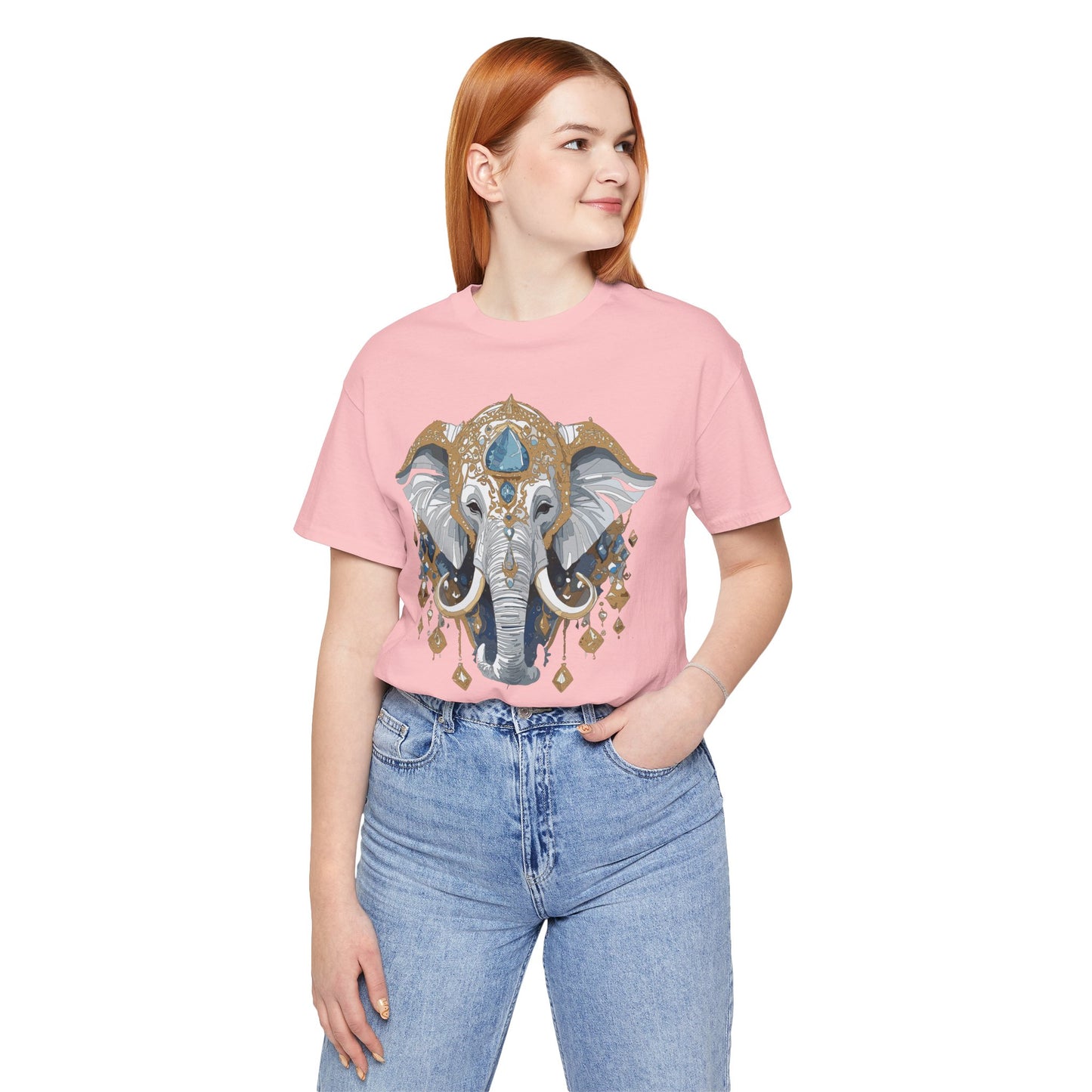 Animal Shirt, Shirt with Animal, Tee Shirt with Gold Animal Medal, Shirt with Antique Animal Medallion