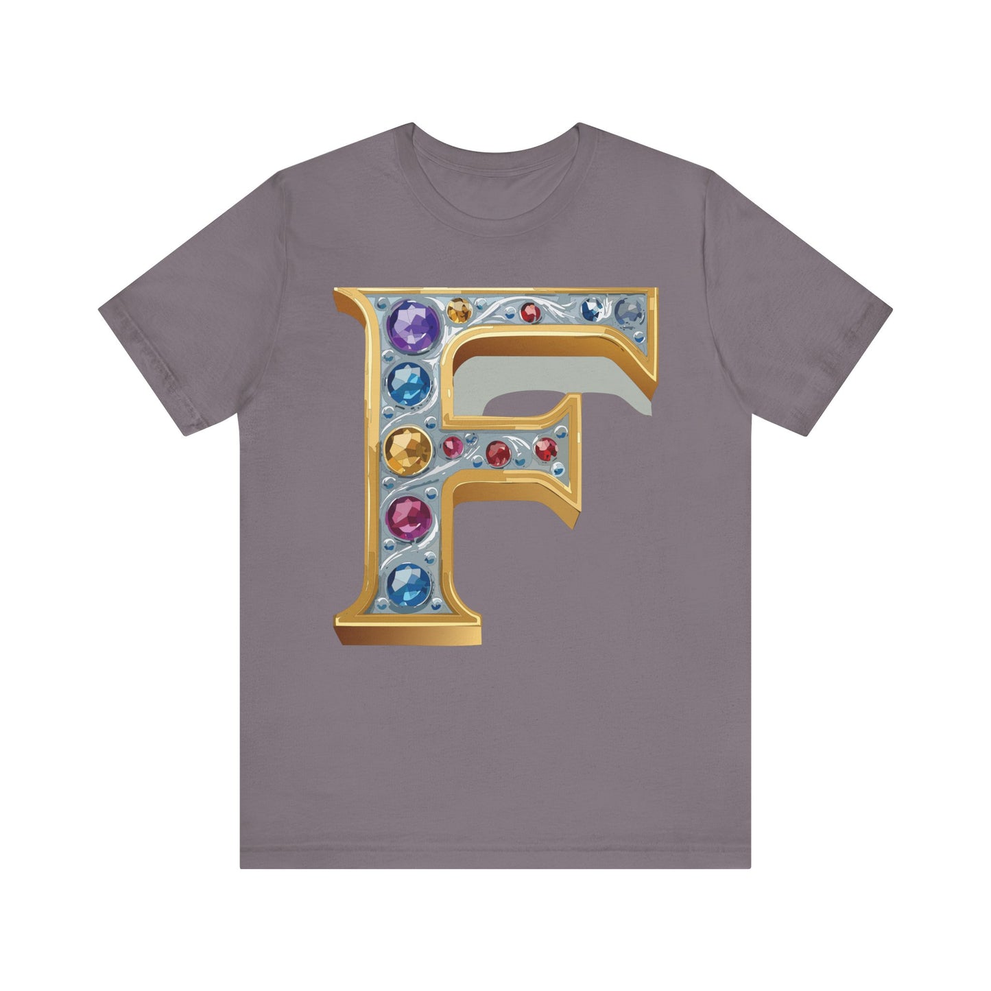 Letter Shirt, Shirt with Letters, Tee Shirt with Gold Letter, Shirt with Antique Letters