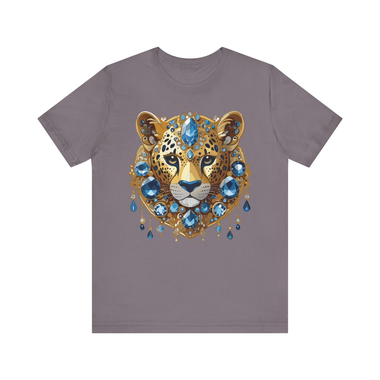 Animal Shirt, Shirt with Animal, Tee Shirt with Gold Animal Medal, Shirt with Antique Animal Medallion