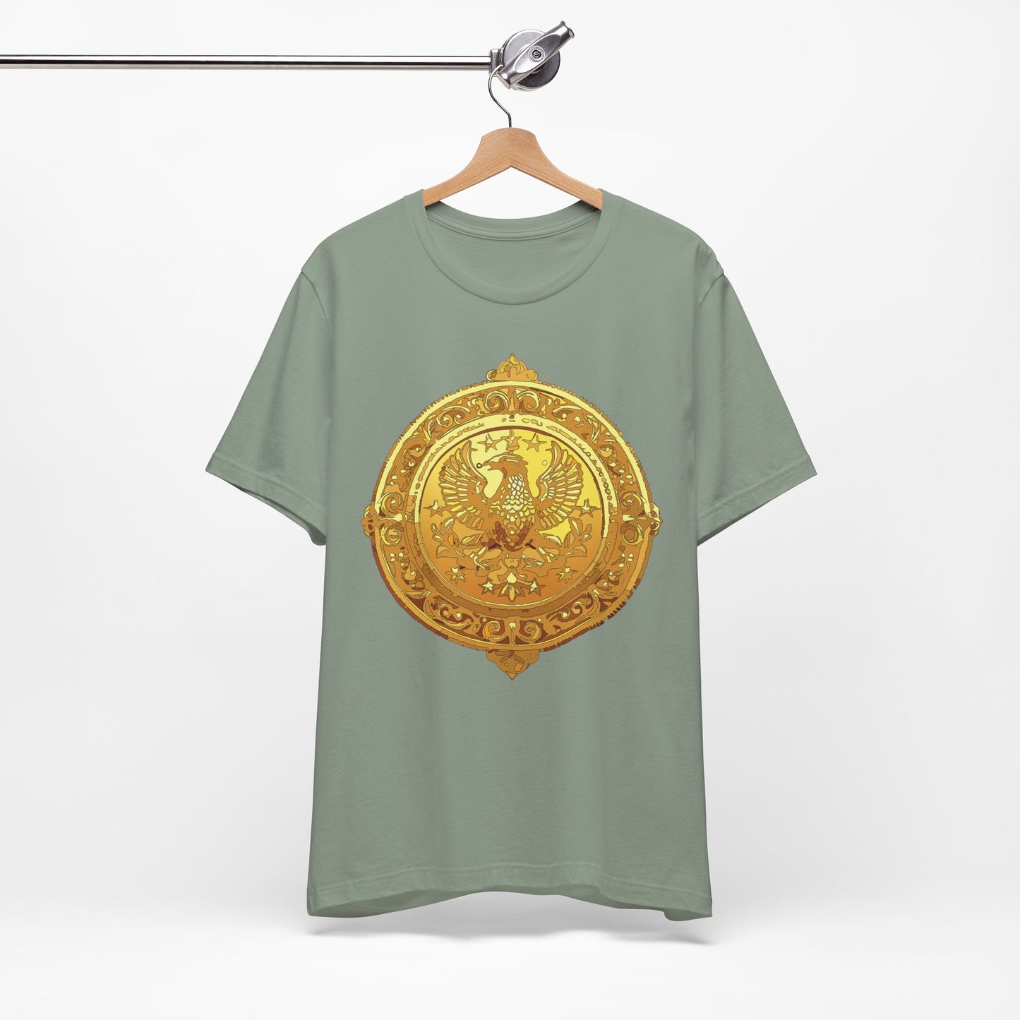Coin Shirt, Shirt with Coin, Tee Shirt with Gold Coin, Shirt with Antique Coin