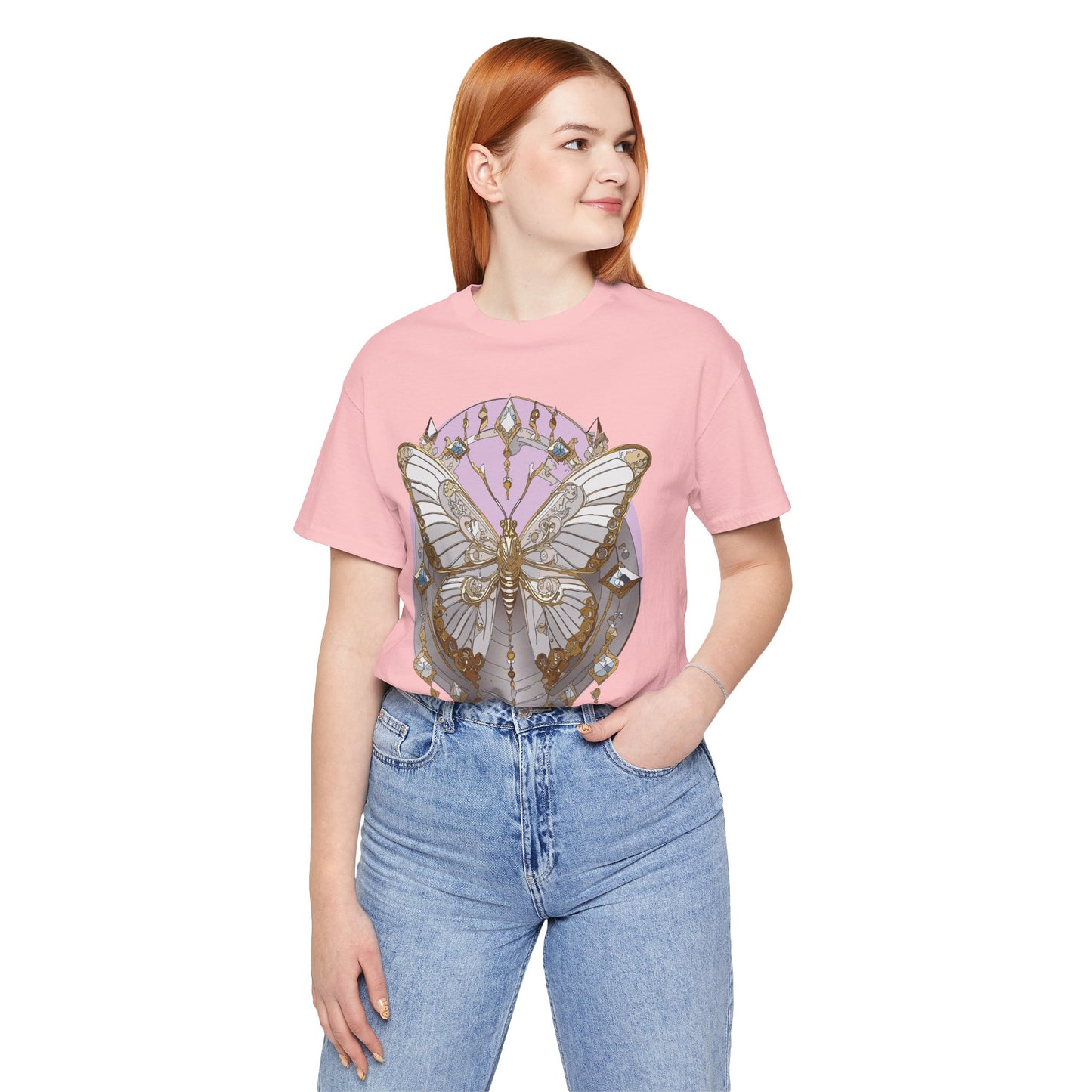 Butterfly Shirt, Shirt with Butterfly, Tee Shirt with Antique Butterfly