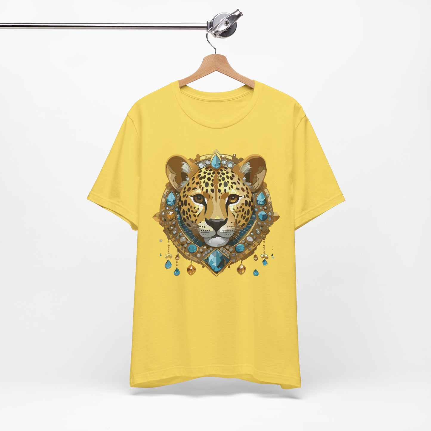 Animal Shirt, Shirt with Animal, Tee Shirt with Gold Animal Medal, Shirt with Antique Animal Medallion