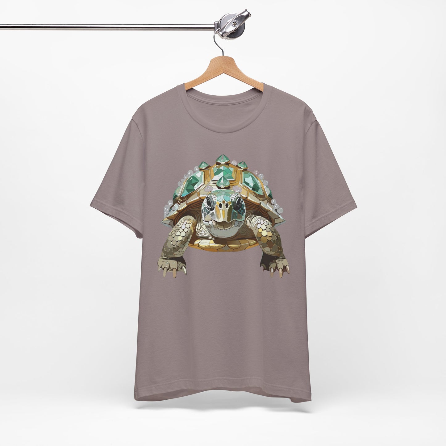 Animal Shirt, Shirt with Animal, Tee Shirt with Gold Animal Medal, Shirt with Antique Animal Medallion