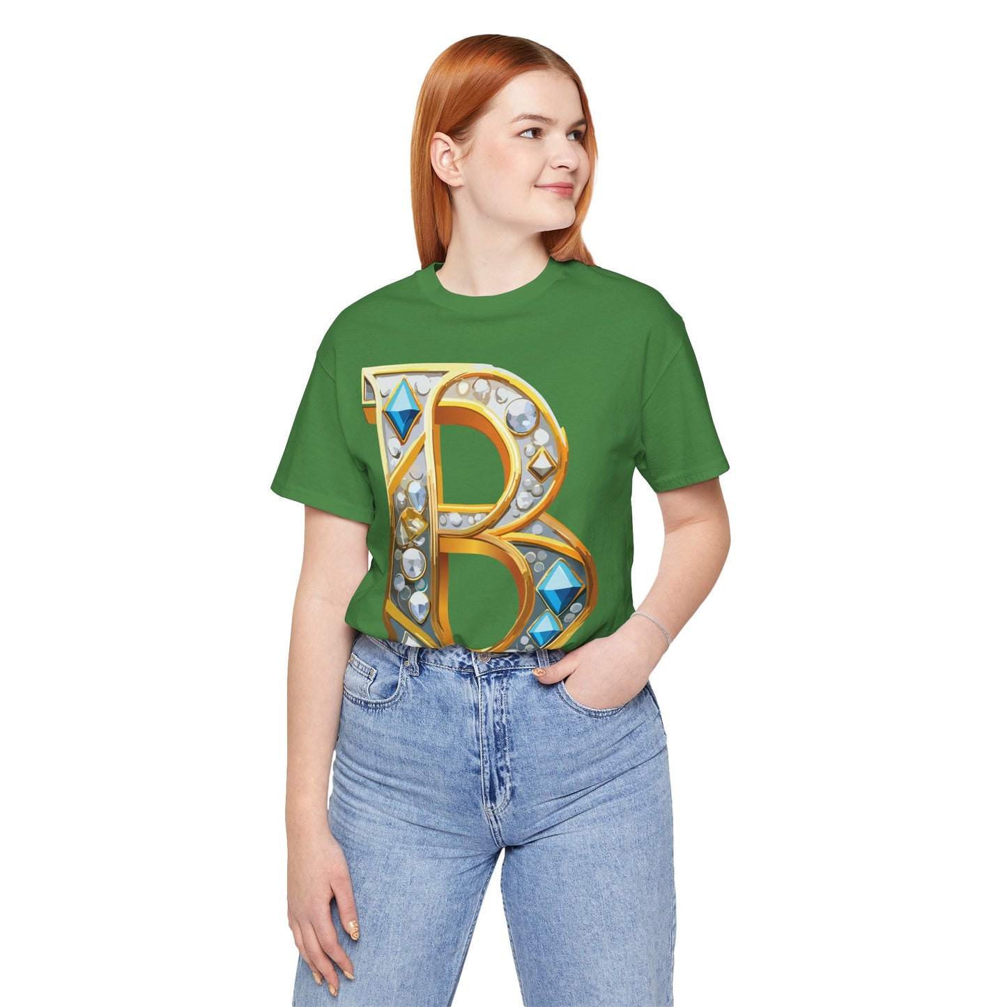 Letter Shirt, Shirt with Letters, Tee Shirt with Gold Letter, Shirt with Antique Letters