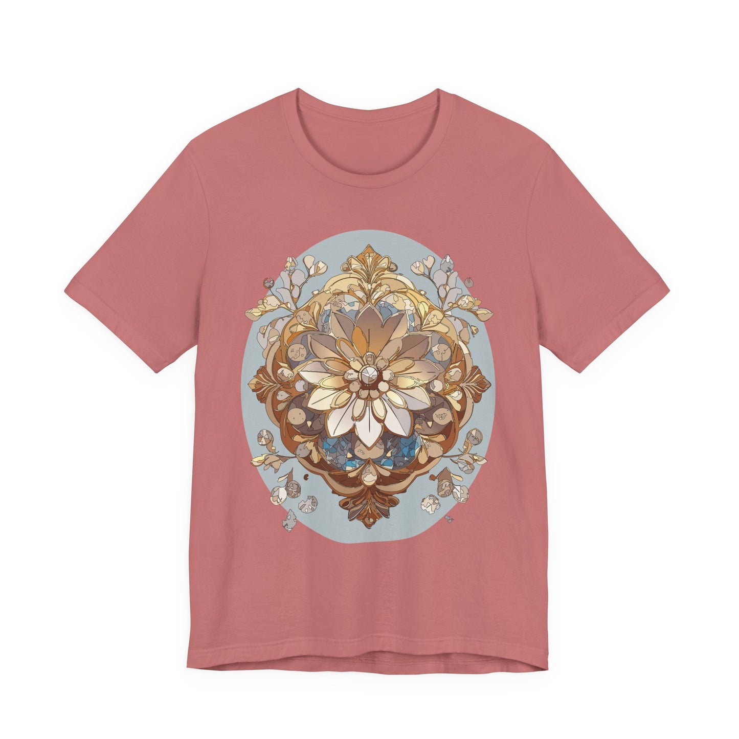 Floral Shirt, Flower Shirt, Tee Shirt with Antique Flower