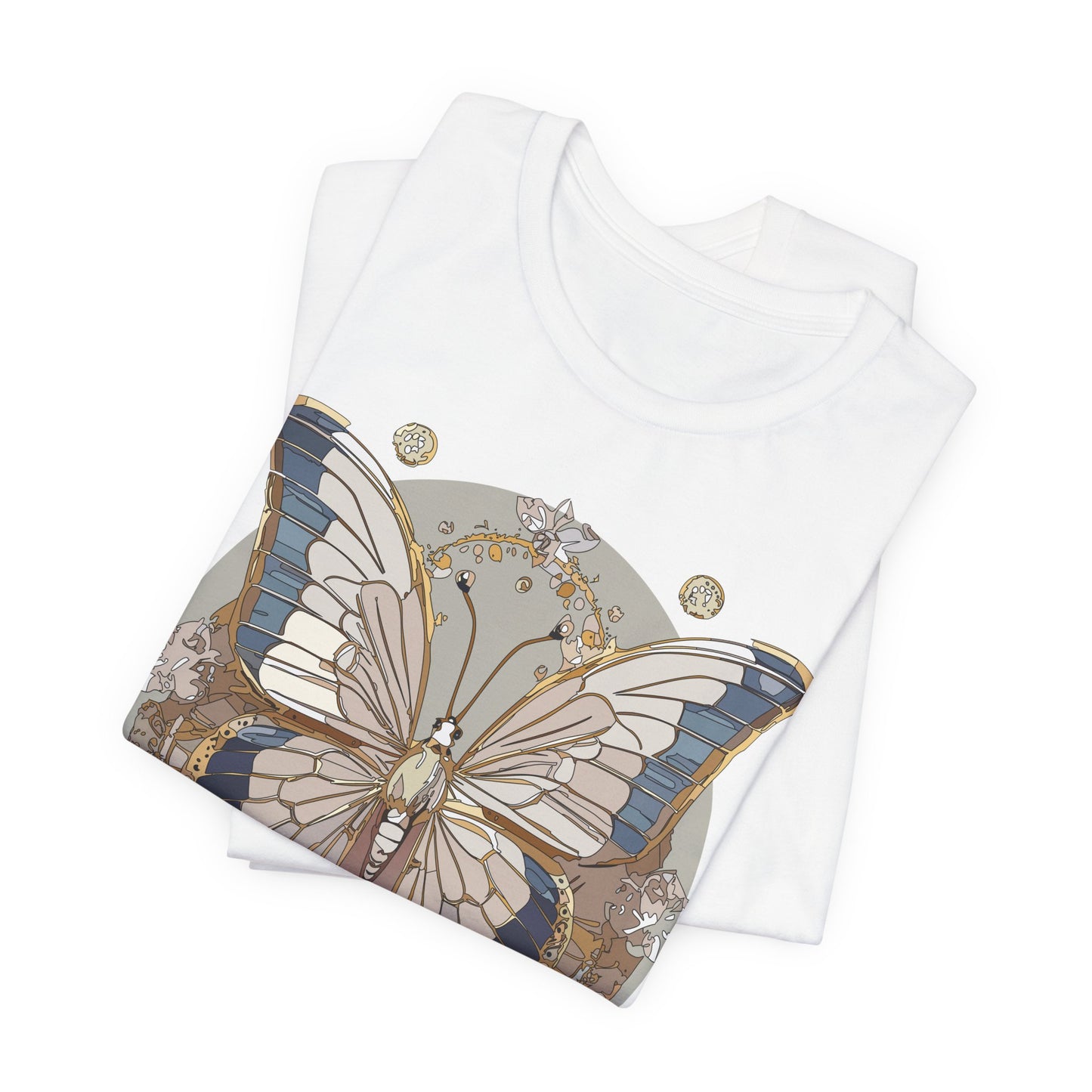 Butterfly Shirt, Shirt with Butterfly, Tee Shirt with Antique Butterfly