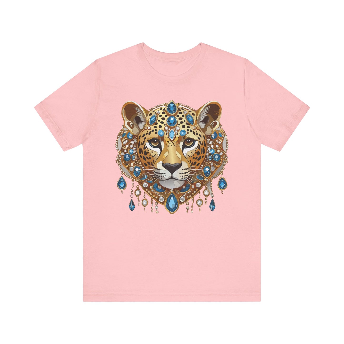 Animal Shirt, Shirt with Animal, Tee Shirt with Gold Animal Medal, Shirt with Antique Animal Medallion