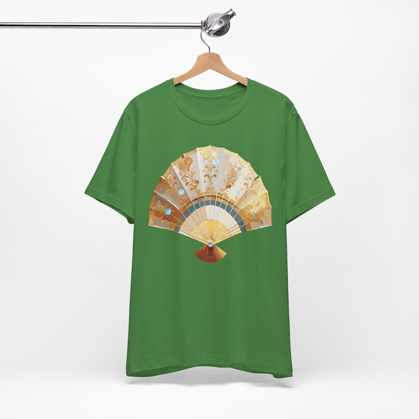Fan shirt, Shirt with Fan, Tee Shirt with Gold Blower