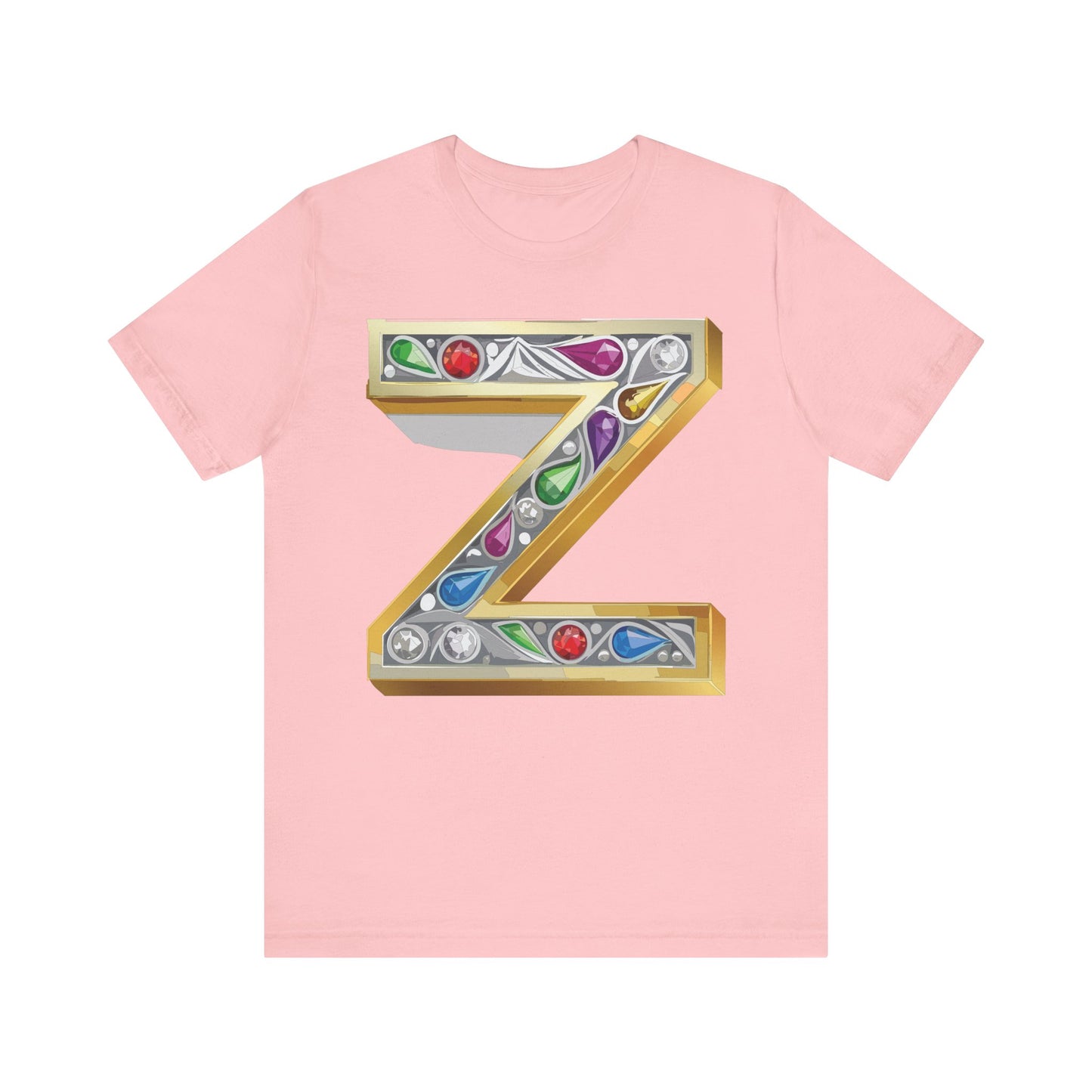 Letter Shirt, Shirt with Letters, Tee Shirt with Gold Letter, Shirt with Antique Letters